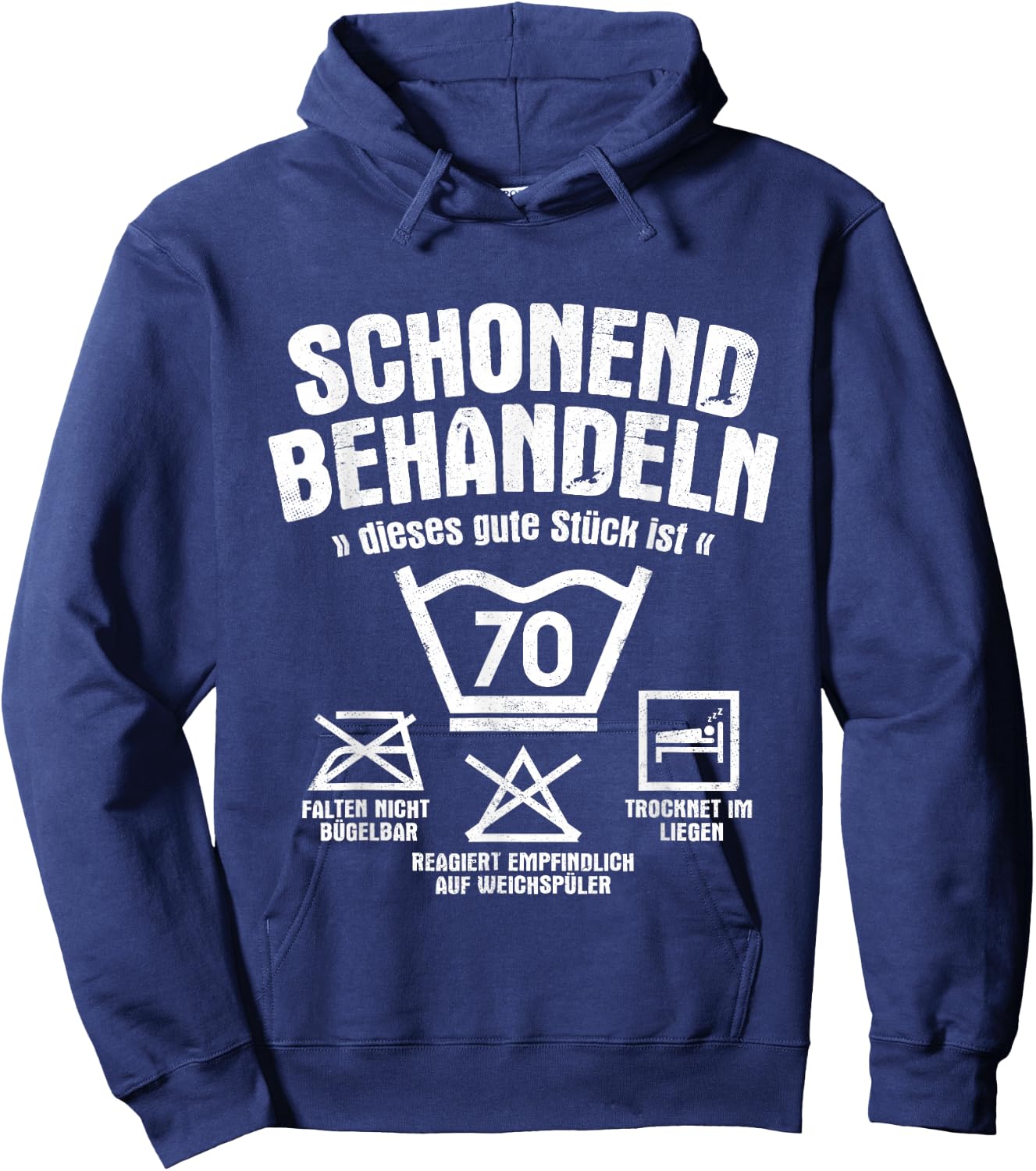 Dieses Gute Stück Ist 70 Schonend Treateln 70th Birthday , black Hoodie - Hoodie | Navy
