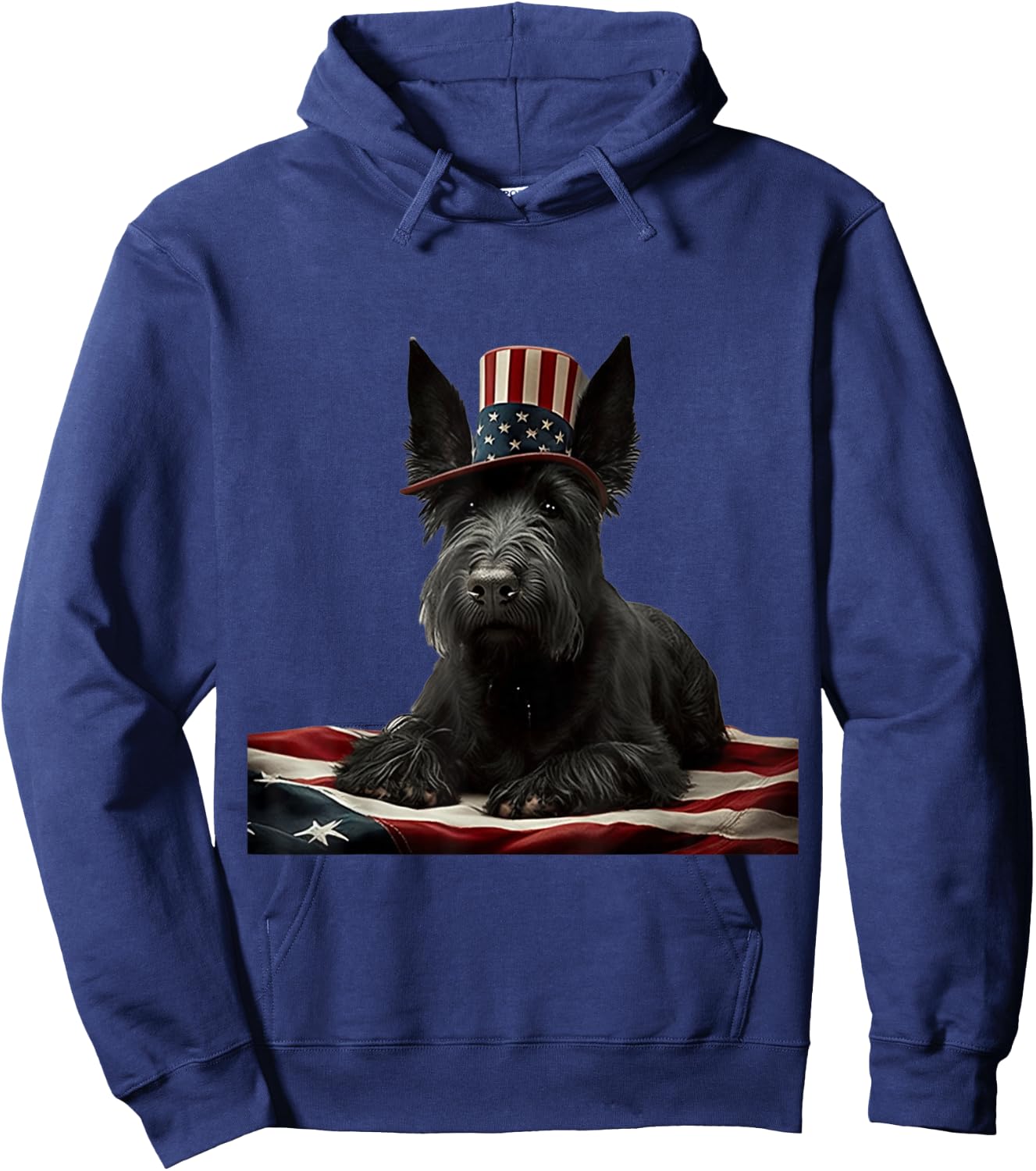 Scottish Terrier 4th of July - Scottish Terrier USA Hoodie - Hoodie | Navy