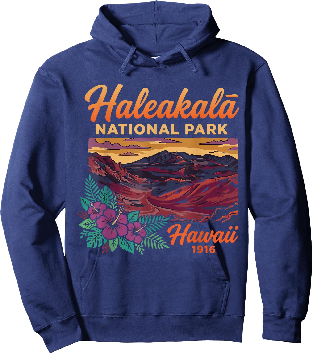 Haleakala National Park Maui Hawaii Vintage Design Hoodie - Hoodie | Navy