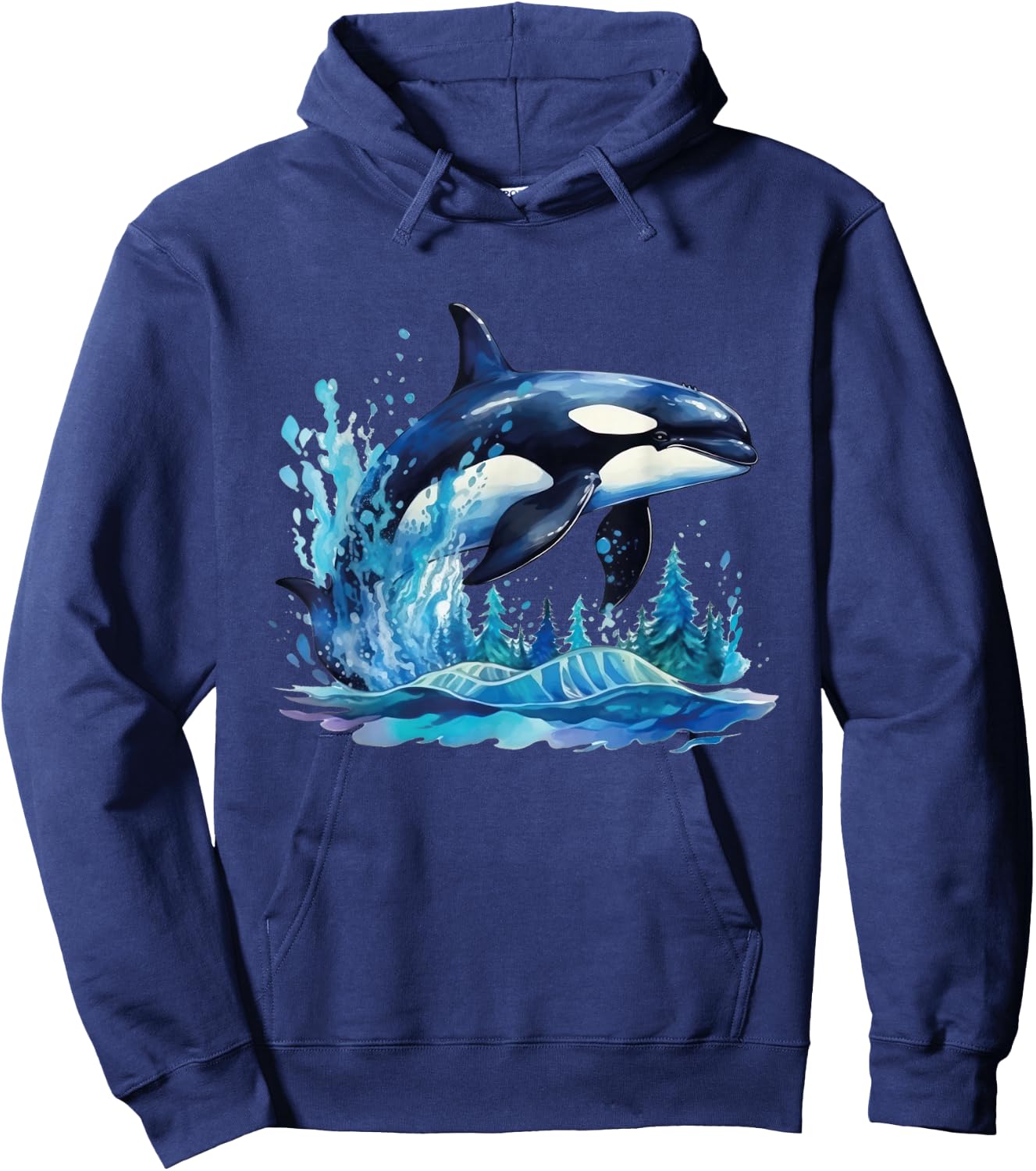 Whale Orca Kids Hoodie - Hoodie | Navy