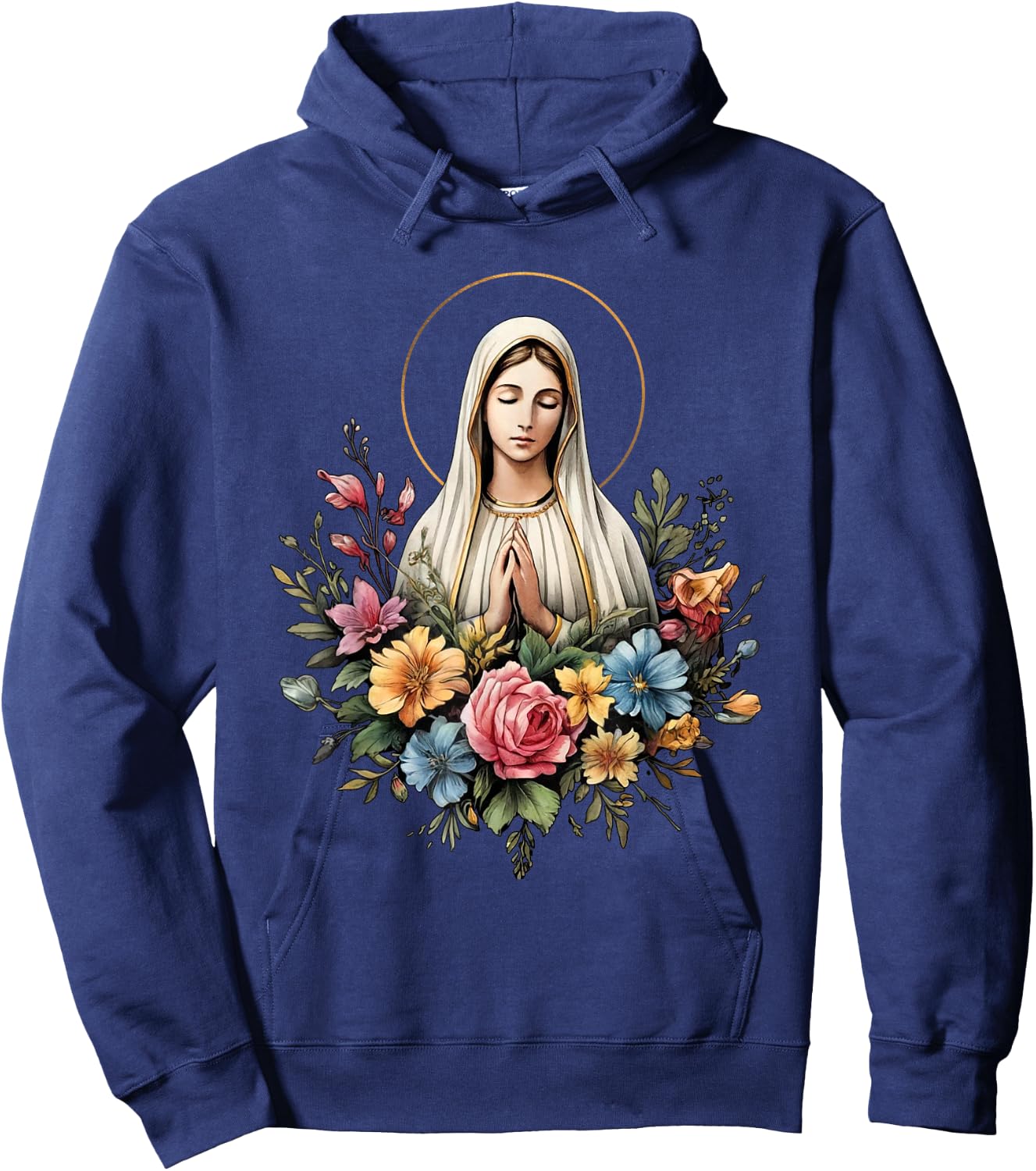 Our Lady of Fatima Mother Mary Saint Mary Mighty Symbol , blue Hoodie - Hoodie | Navy