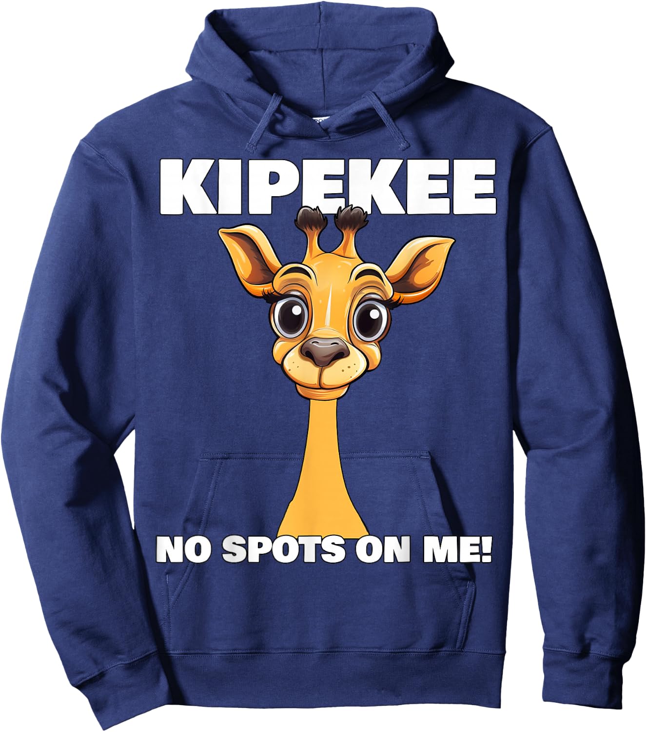 KIPEKEE Spotless Giraffe No Spots On Me Tennessee Giraffe Hoodie - Hoodie | Navy