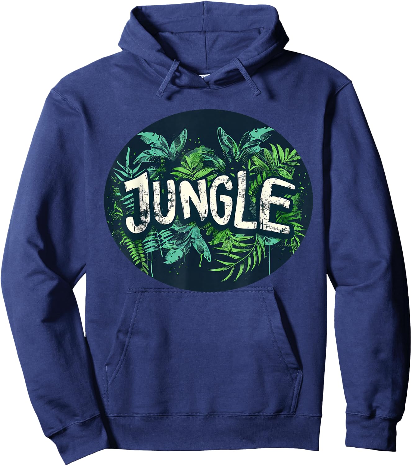 Stylish jungle design for trendy outfits , Black, S Hoodie - Hoodie | Navy