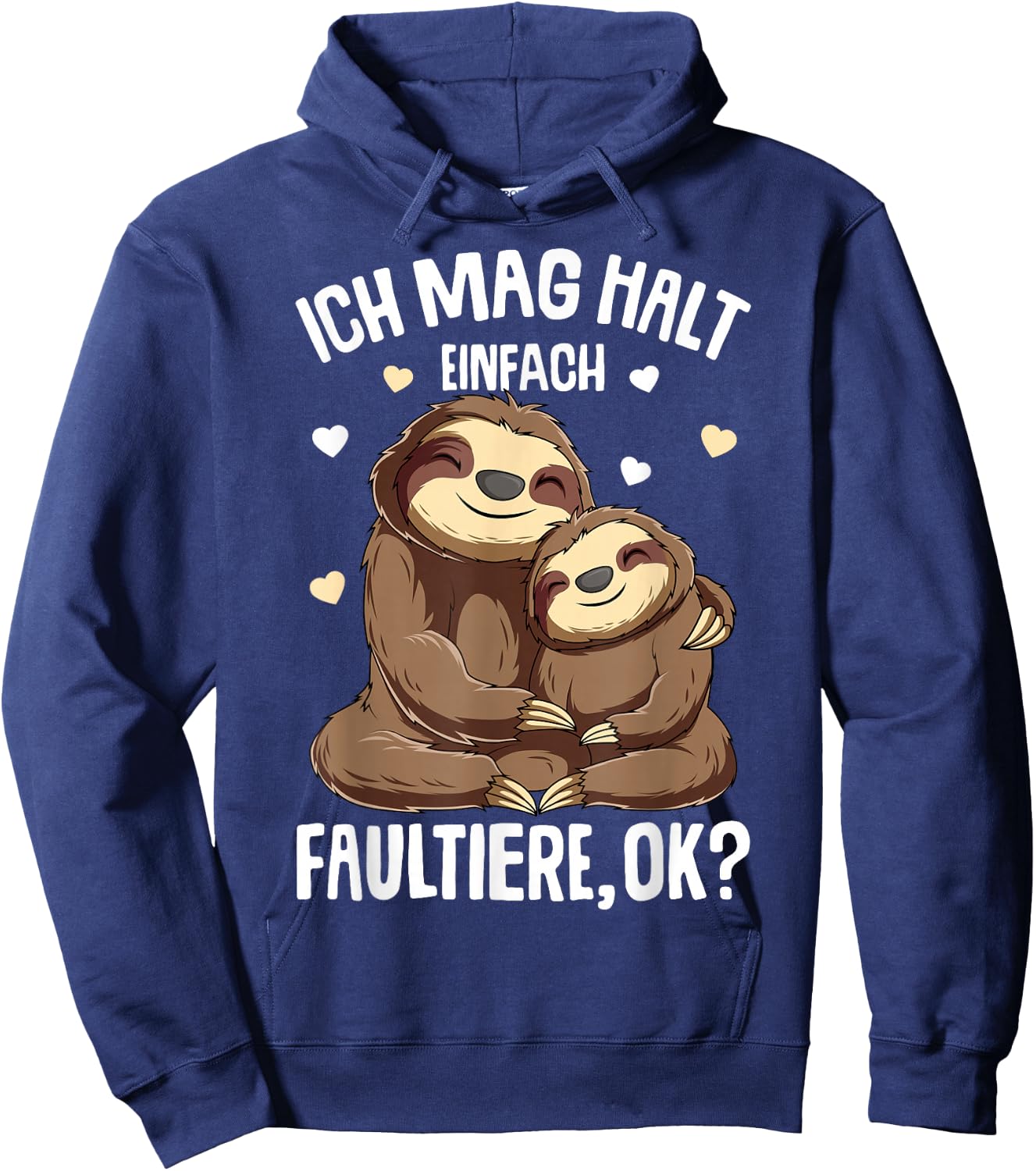 Sloth I Like Hold Sloths Women's Children's Girls , black Hoodie - Hoodie | Navy