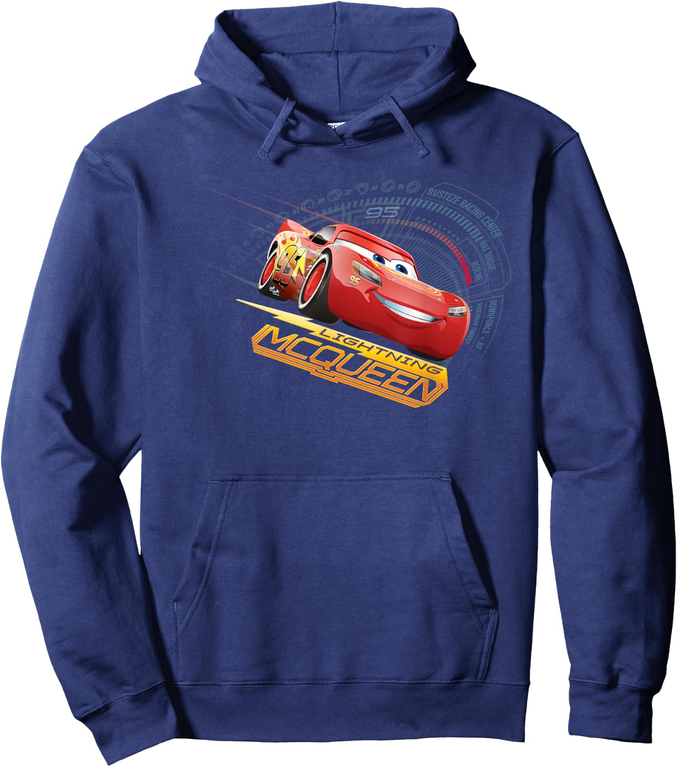 Cars Lightning McQueen , black Hoodie - Hoodie | Navy