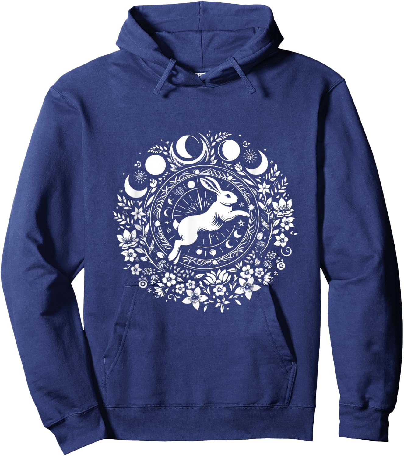 Easter Ostara Eostre Pagan Witchcraft Spring Moon Hoodie - Hoodie | Navy