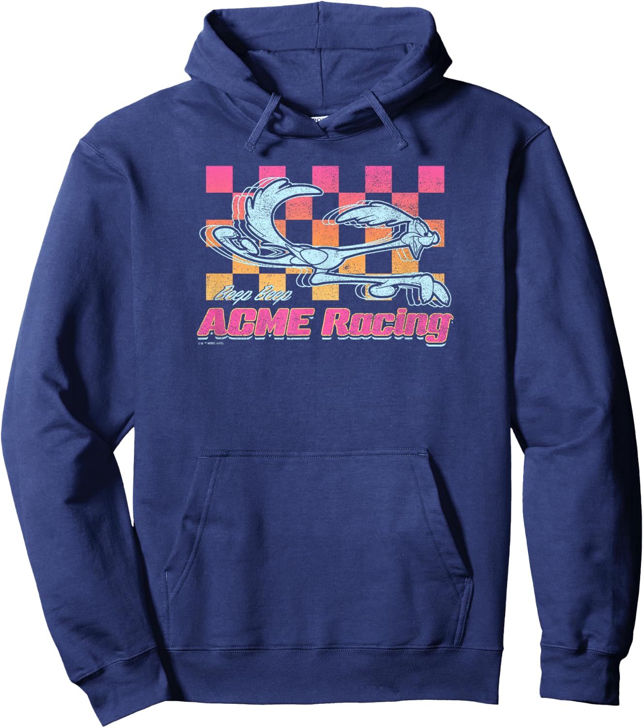 Looney Tunes ACME Racing Beep Beep Road Runner Logo Hoodie - Hoodie | Navy