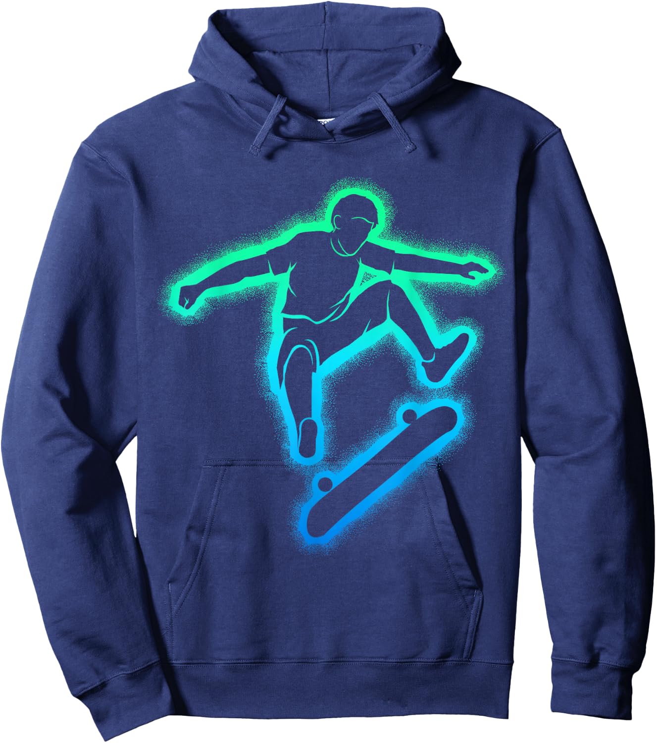 Skateboard Skateboarder Skater Boys Kids , black Hoodie - Hoodie | Navy