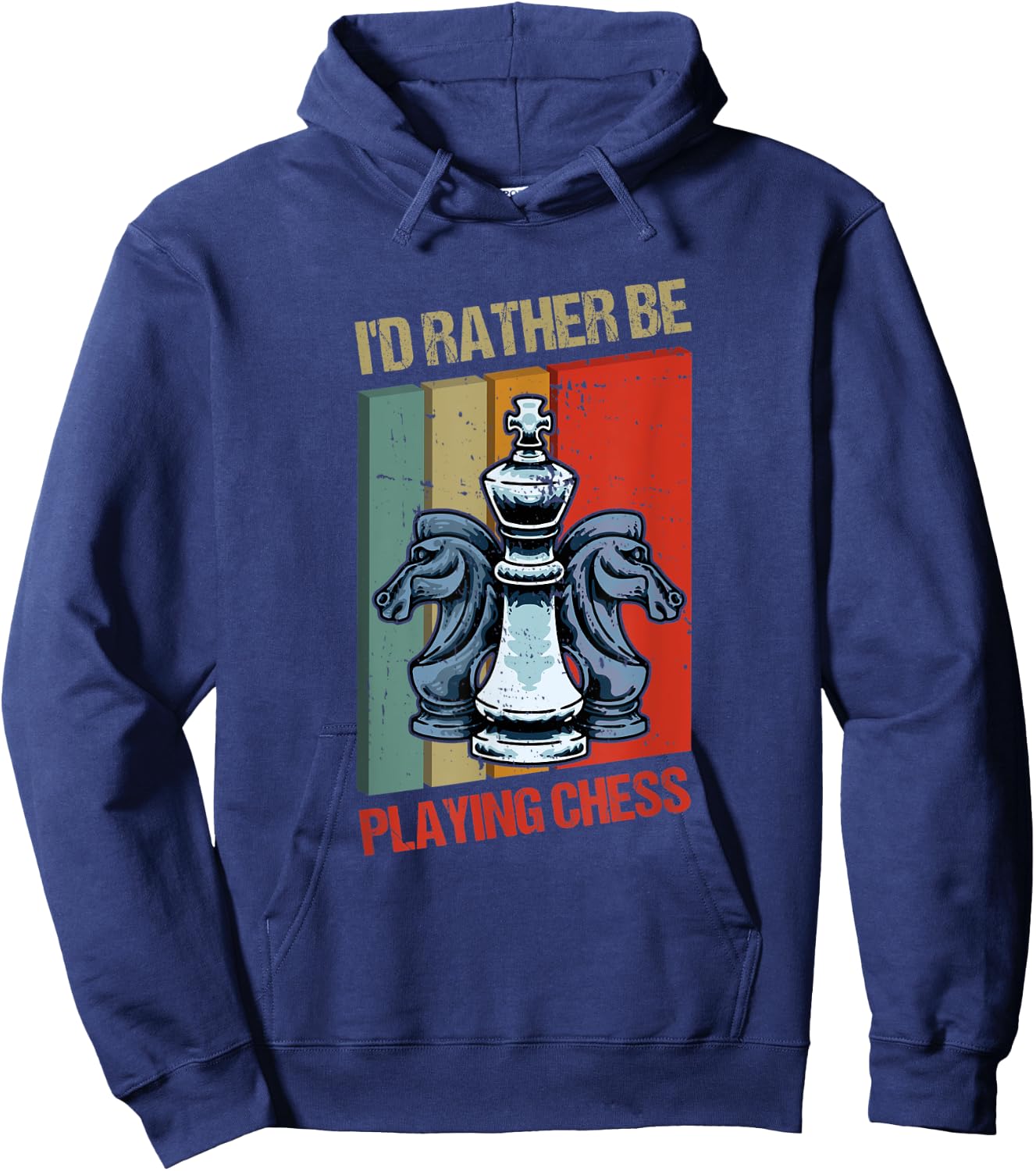 I'd Rather Be Playing Chess Hoodie - Hoodie | Navy