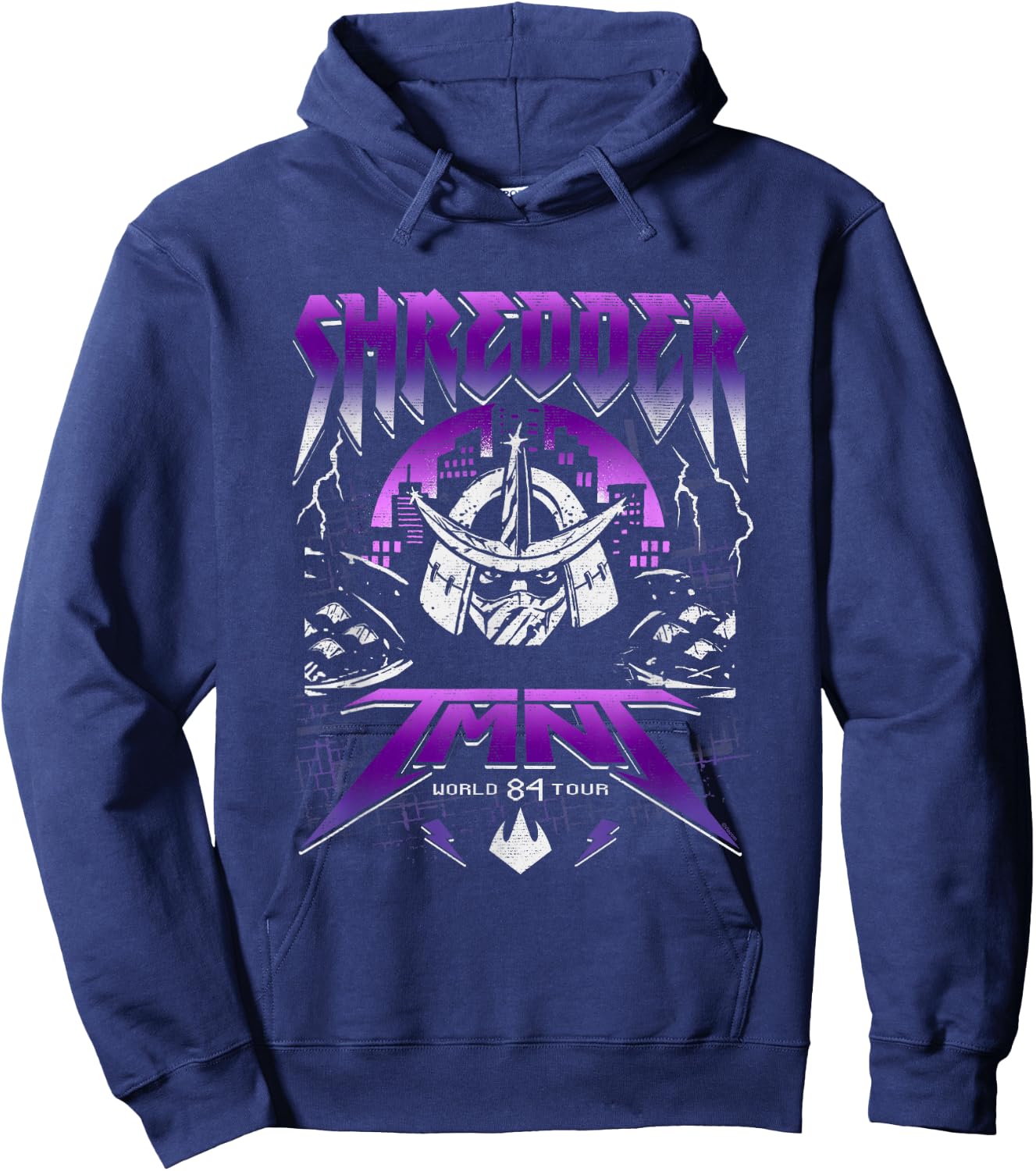 Teenage Mutant Ninja Turtles Shredder TMNT World Tour Retro Hoodie - Hoodie | Navy