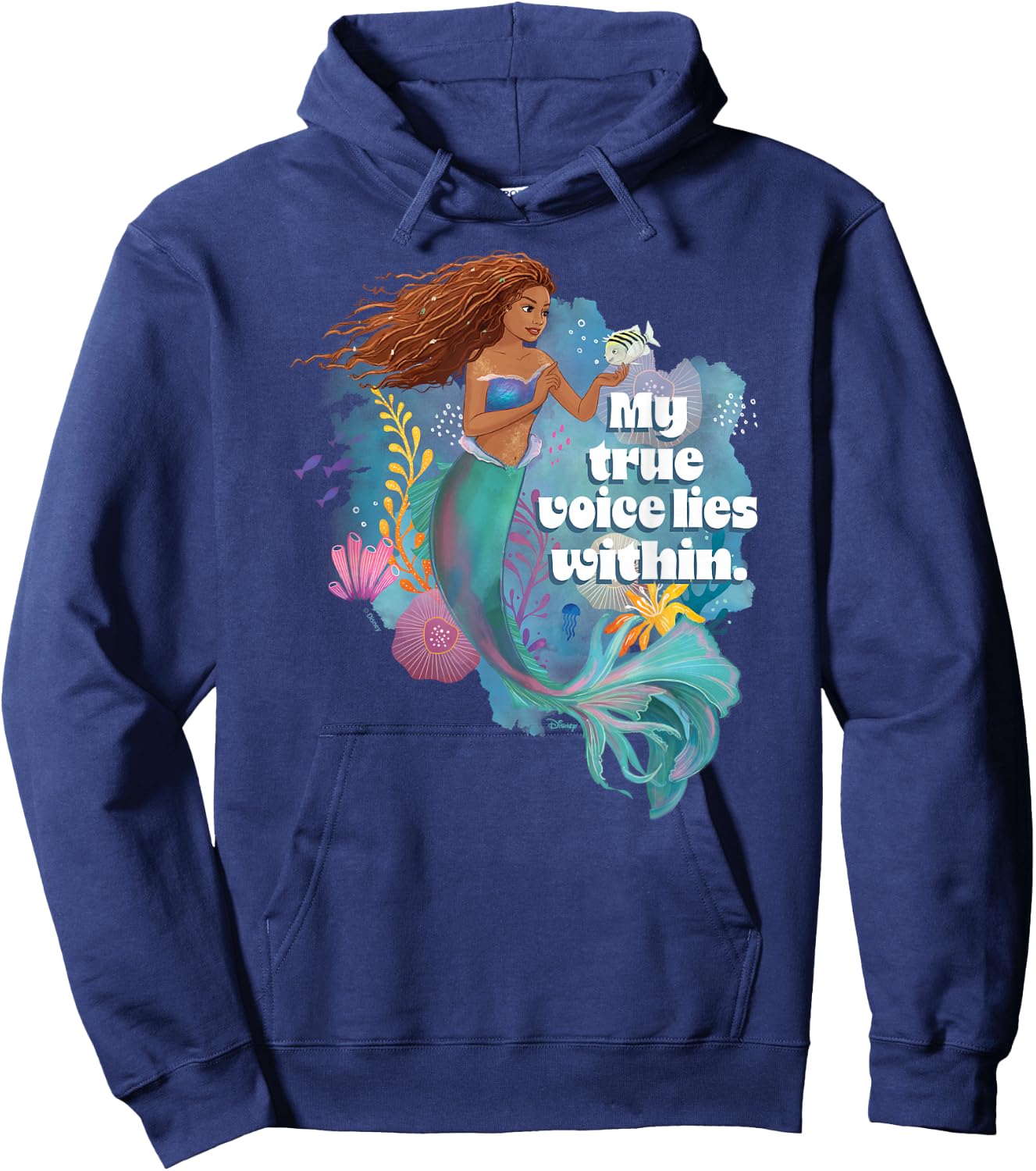 Little Mermaid - True Voice Lies Within Hoodie - Hoodie | Navy