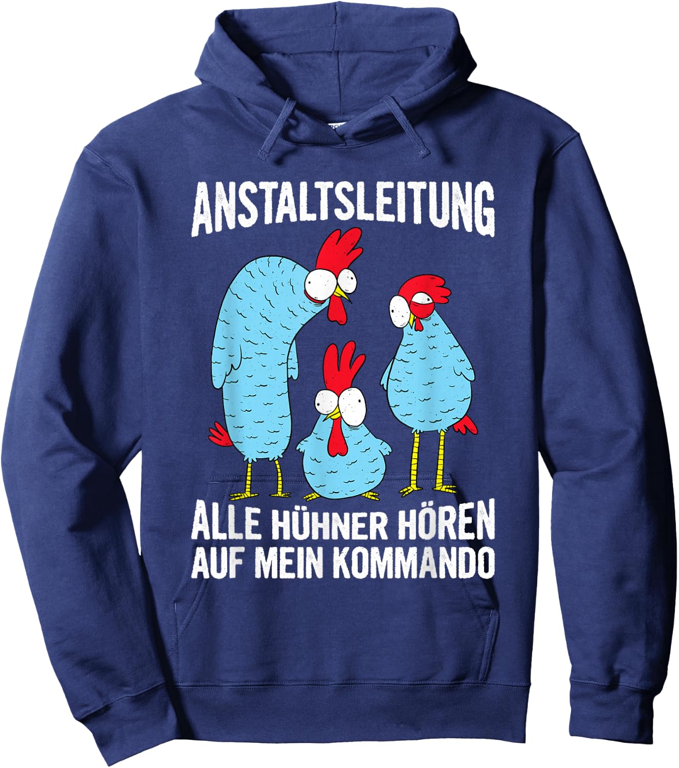 Anstaltleitung Chicken Farmer, Farmer, Chicken, Farm , black, s Hoodie - Hoodie | Navy
