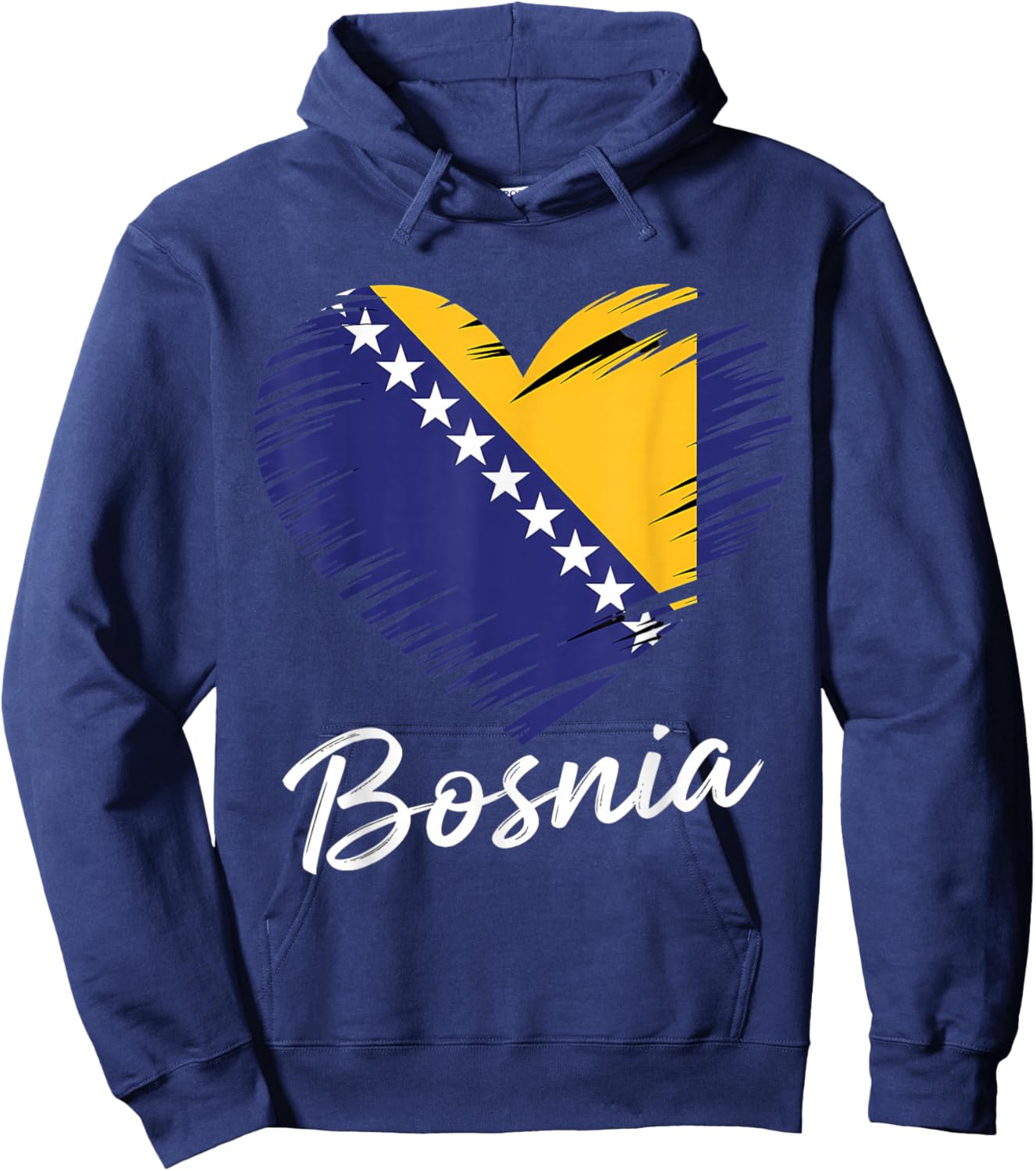 Bosnien und Herzegowina Flagge Bosnische Wurzeln Hoodie - Hoodie | Navy