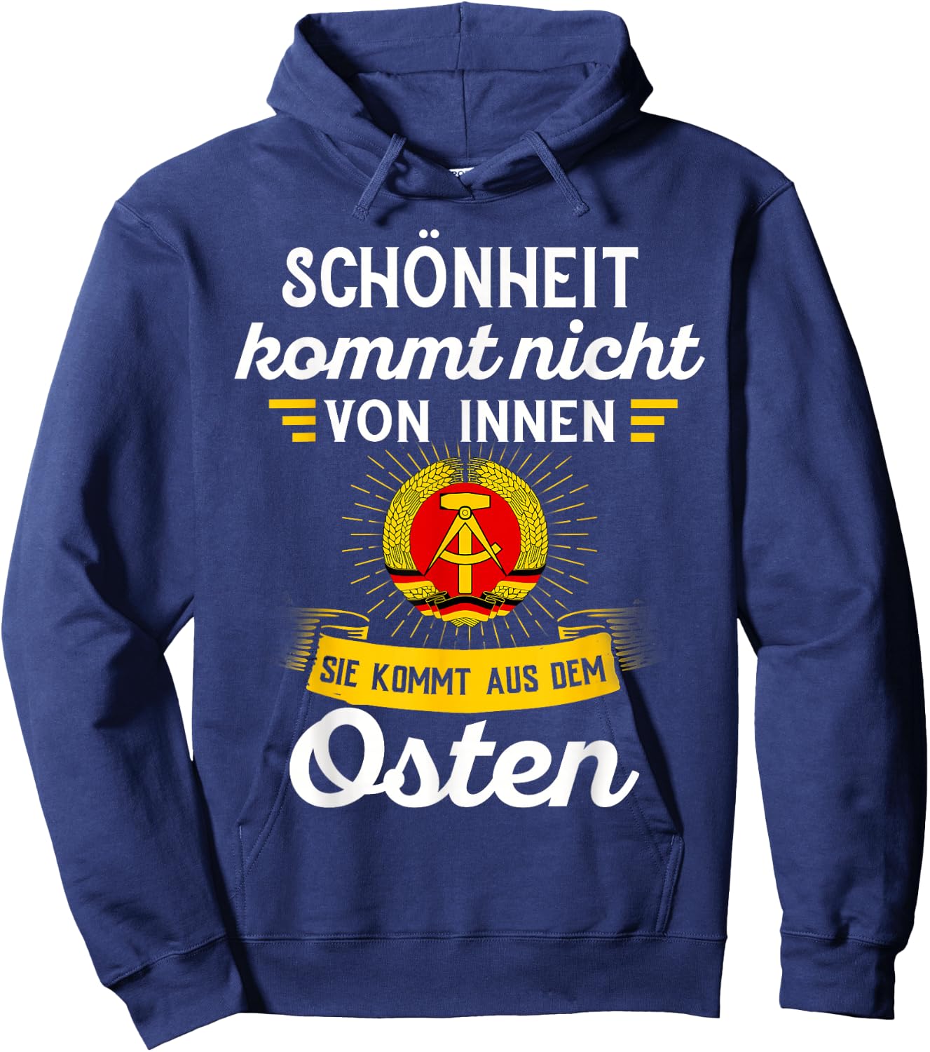 Ossi Gift Men's NVA East GDR Women's East Germany Hoodie - Hoodie | Navy