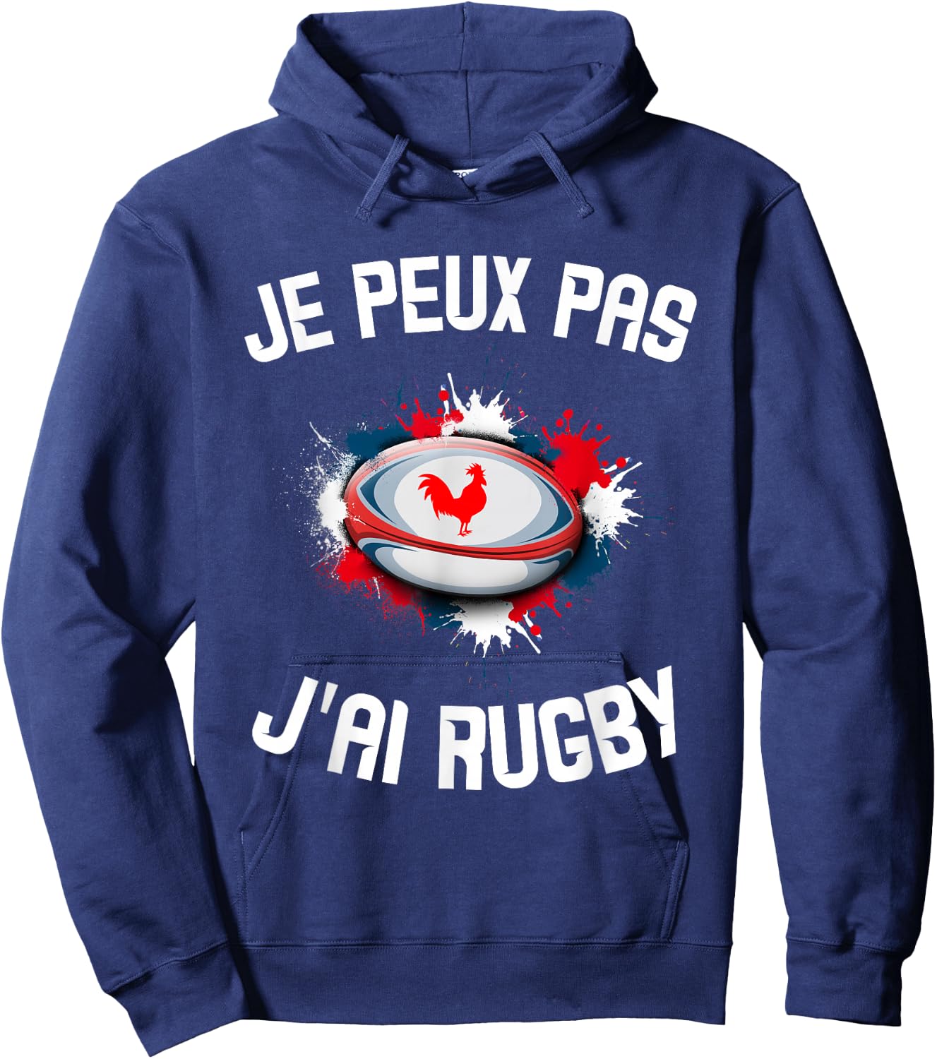 Children's Rugby Jersey "Je Peux Pas J'Ai Rugby" Men's Women's Hoodie - Hoodie | Navy