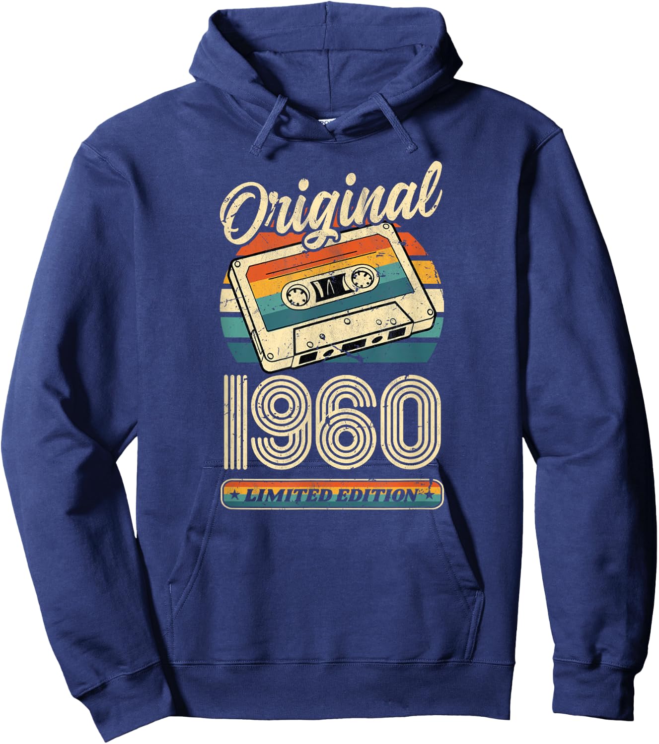 66.Geburtstag Retro Vintage 1960 Mann Frau Geschenk Hoodie - Hoodie | Navy