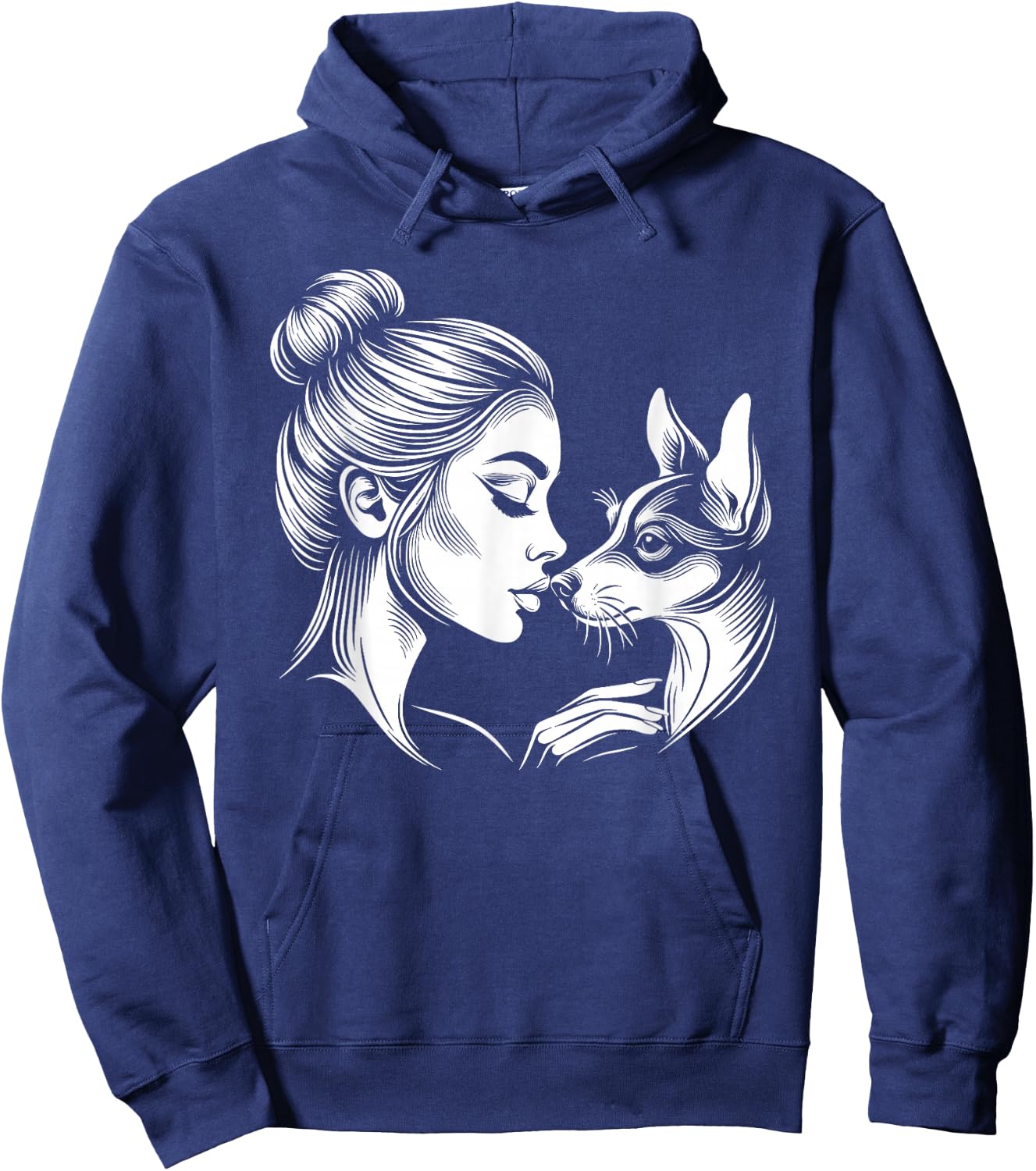 Rat Terrier Mom Cute Rat Terrier Dog Mother's Day Hoodie - Hoodie | Navy