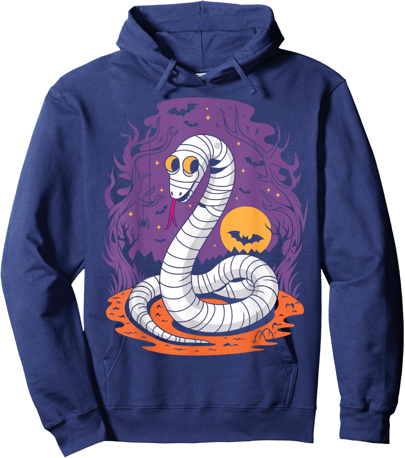 Funny Mummy Snake Lovers Spooky Halloween Costume Hoodie - Hoodie | Navy