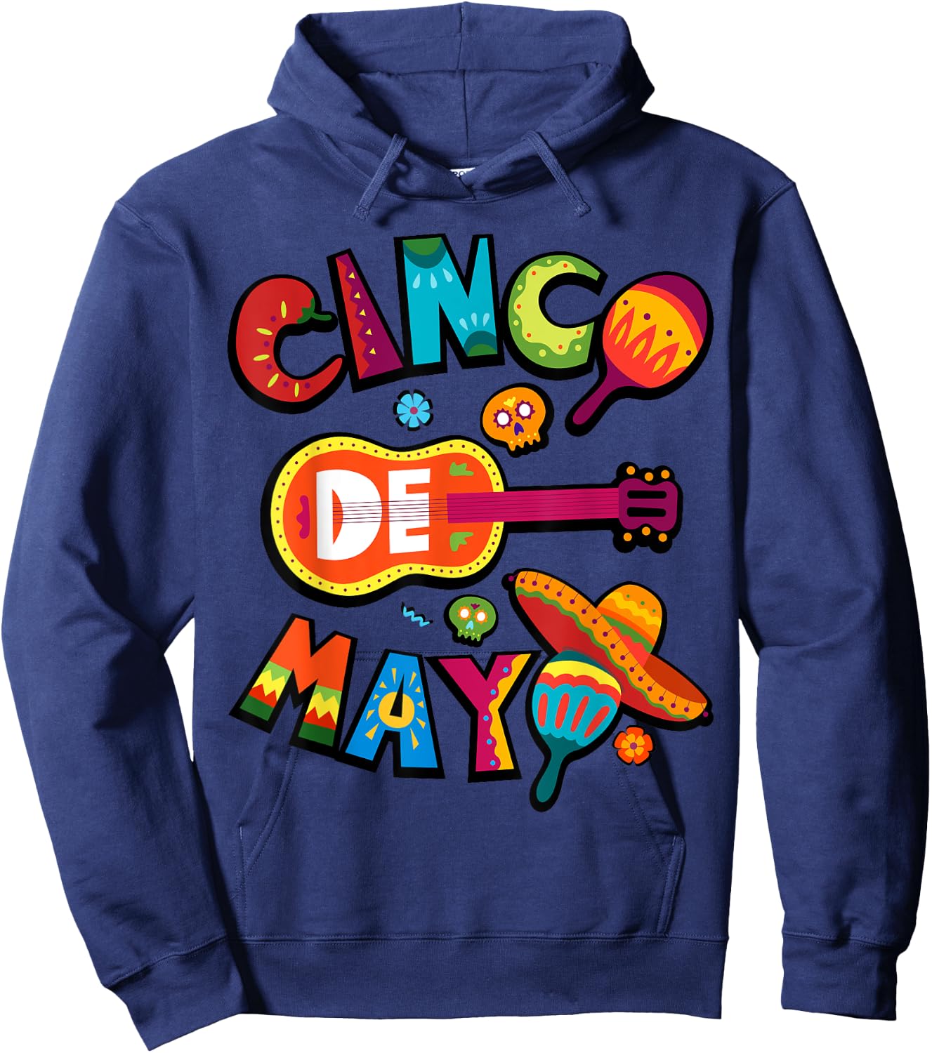 Cinco De Mayo Mexican Fiesta 5 De Mayo Hoodie - Hoodie | Navy