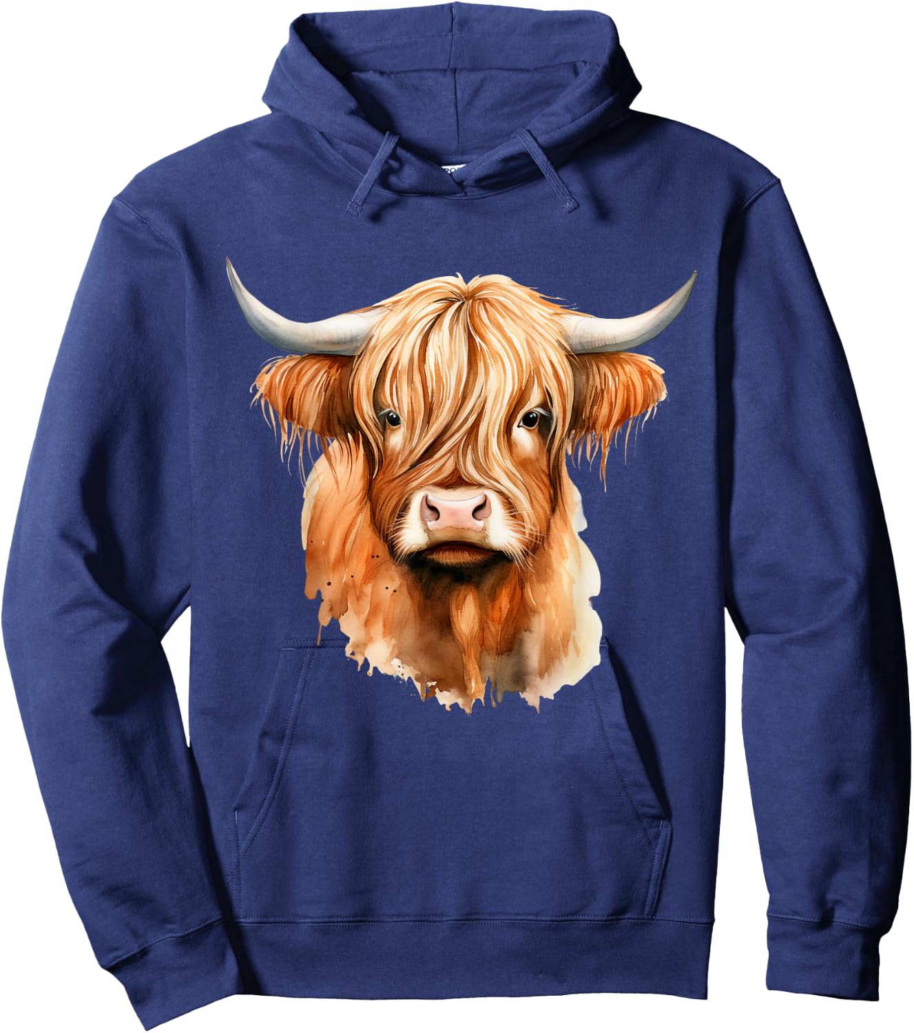 Western Shirts for Girls Men, Highland Cow Gifts Cow, Scottish Highland Cow, Western Wear, Highland Cow Hoodie - Hoodie | Navy