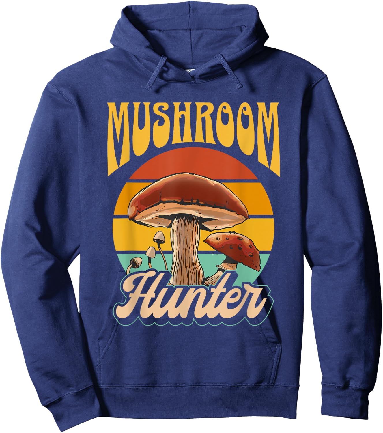 Mushroom Hunter Picking Collect Picker Collecting Hoodie - Hoodie | Navy