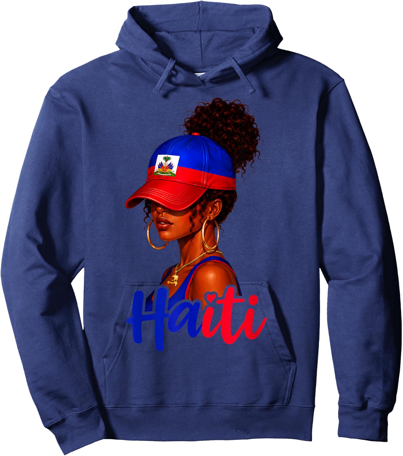 Haiti Flag Haitian Pride Men Women Kids Vintage 2026 Hoodie - Hoodie | Navy