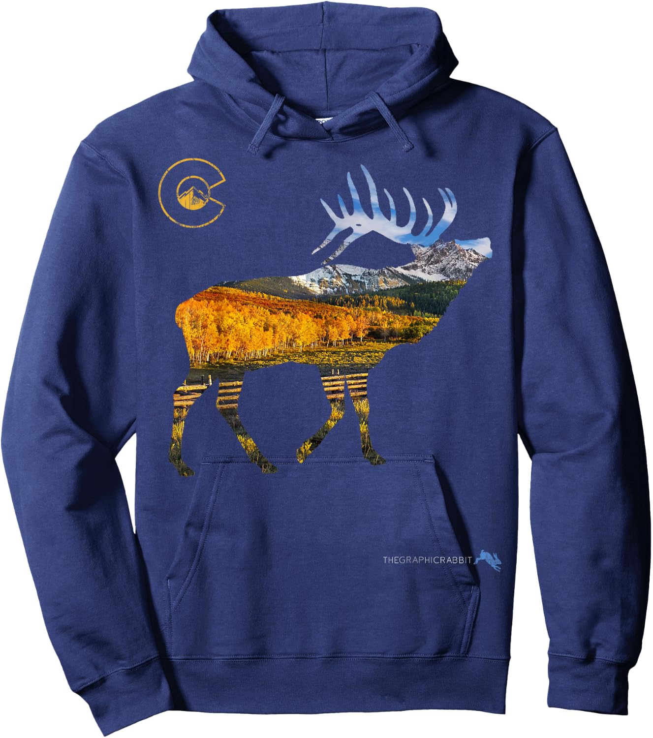 Colorado Elk Hunting Hoodie - Hoodie | Navy