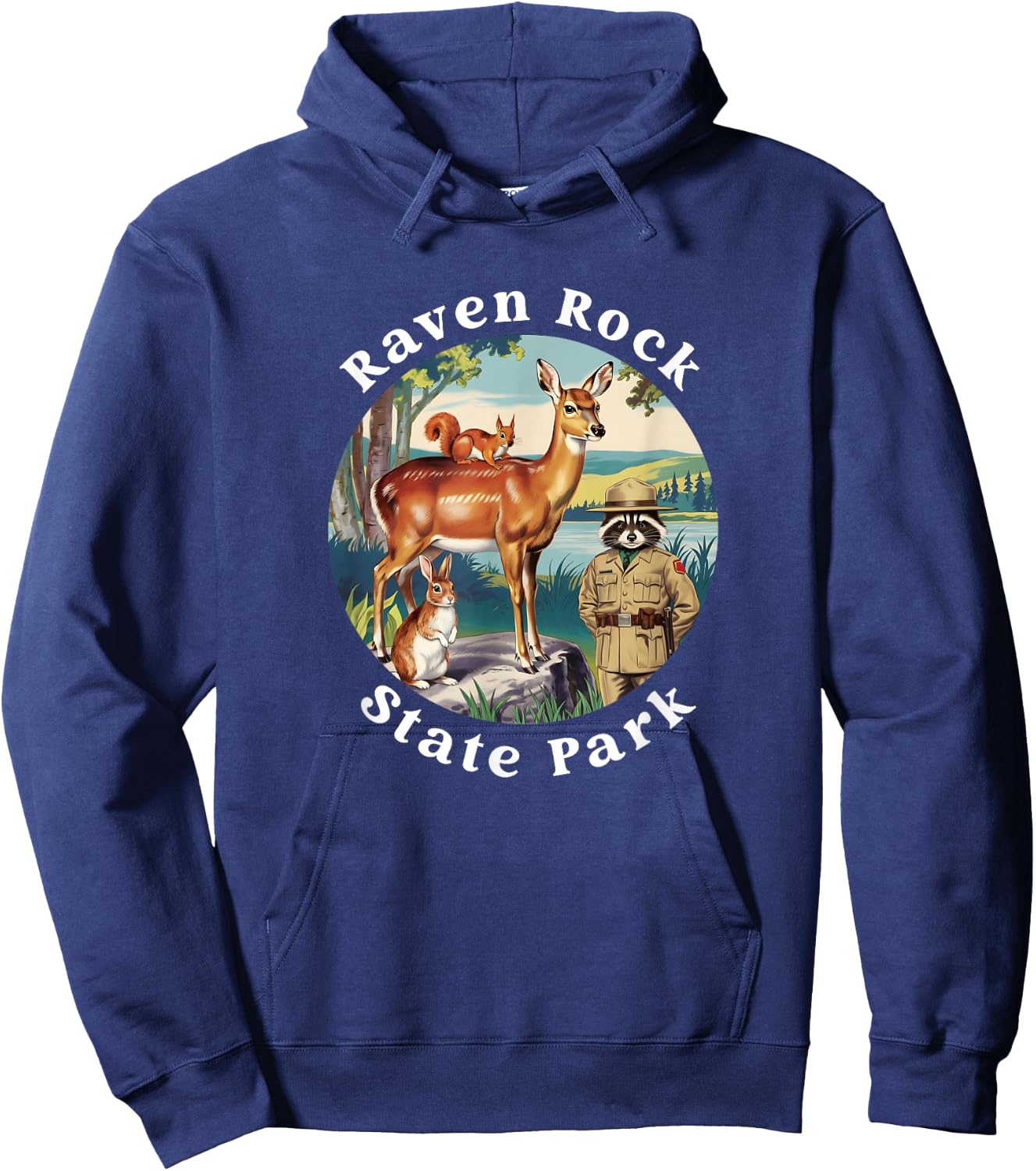 Retro Raven Rock State Park North Carolina Vacation Souvenir Hoodie - Hoodie | Navy