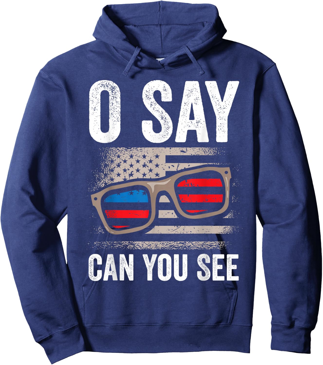 Ophthalmologist O Say Can You See 4th Of July Optician Hoodie - Hoodie | Navy