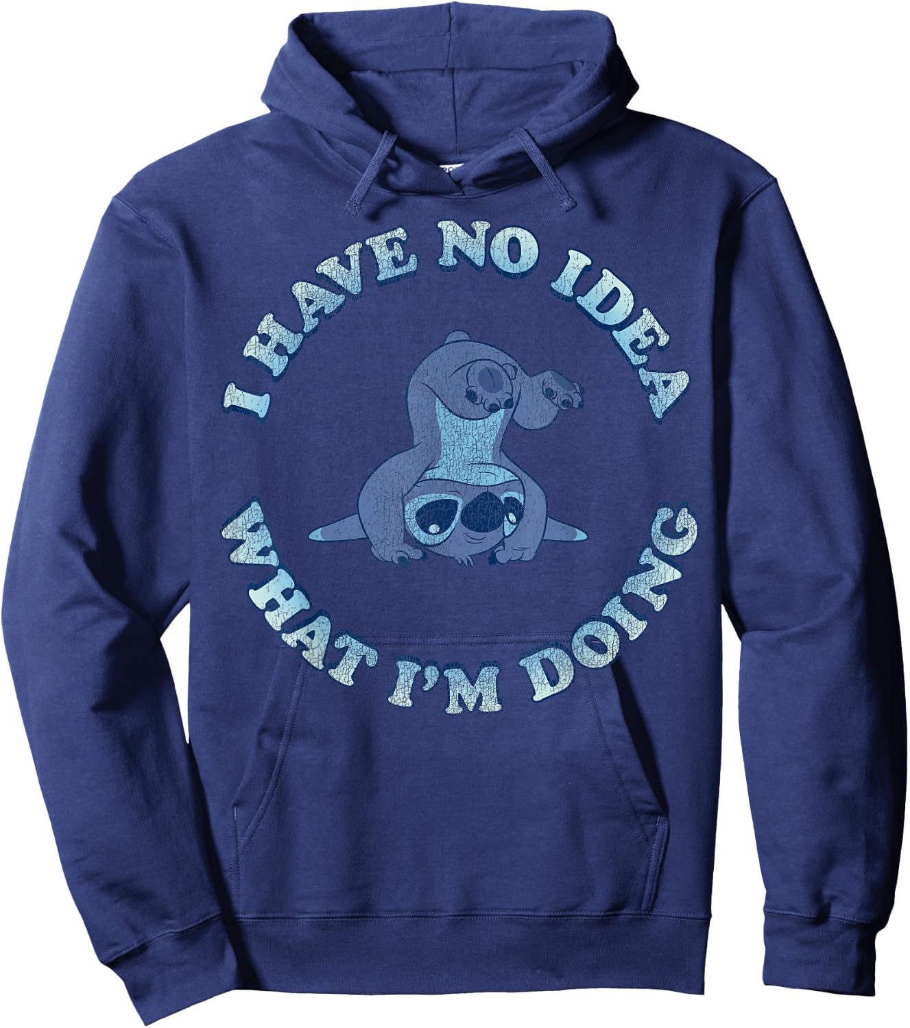 Disney Lilo & Stitch I Have No Idea What I'm Doing Hoodie - Hoodie | Navy
