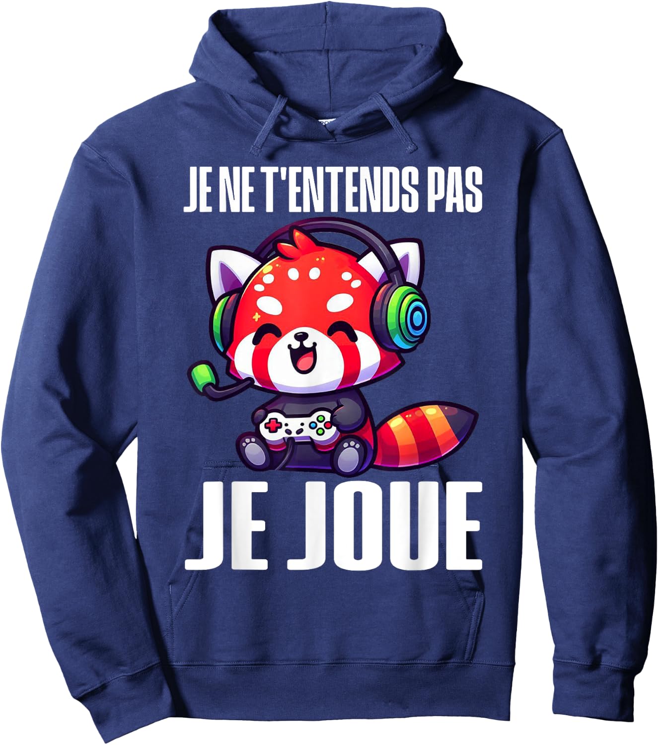 I Don't Hear You I Play Red Panda Gaming Gamer Gaming Hoodie - Hoodie | Navy