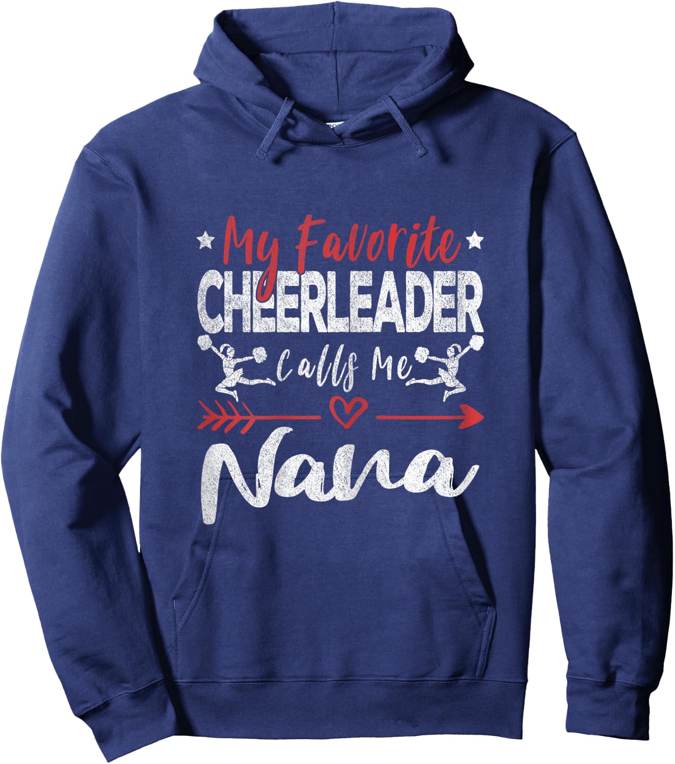 My Favorite Cheerleader Calls Me Nana Cheerleader Grandma Hoodie - Hoodie | Navy