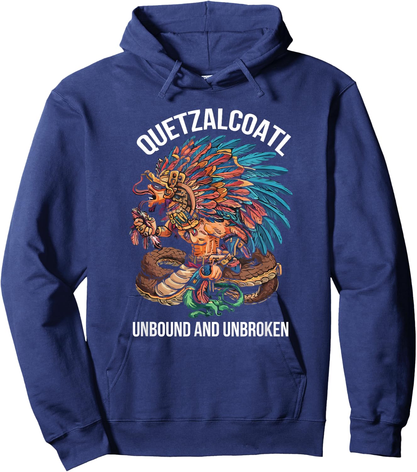 Aztec God Aztec Culture Mayan Indigenous Quetzalcoatl Hoodie - Hoodie | Navy