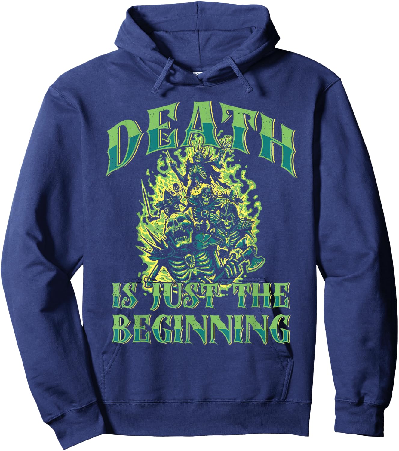 Necromancy Death Is Just The Beginning Necromancer Hoodie - Hoodie | Navy