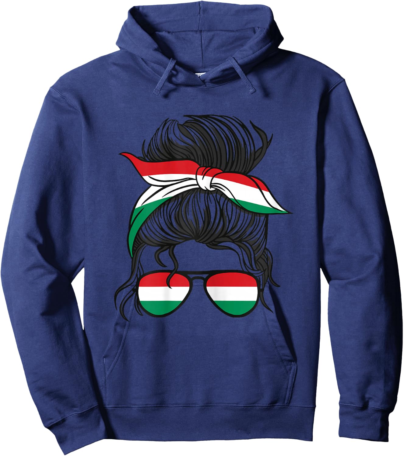 Magyarország Mädchen Ungarn Mädchen Magyar Frauen Ungarische Flagge Hoodie - Hoodie | Navy