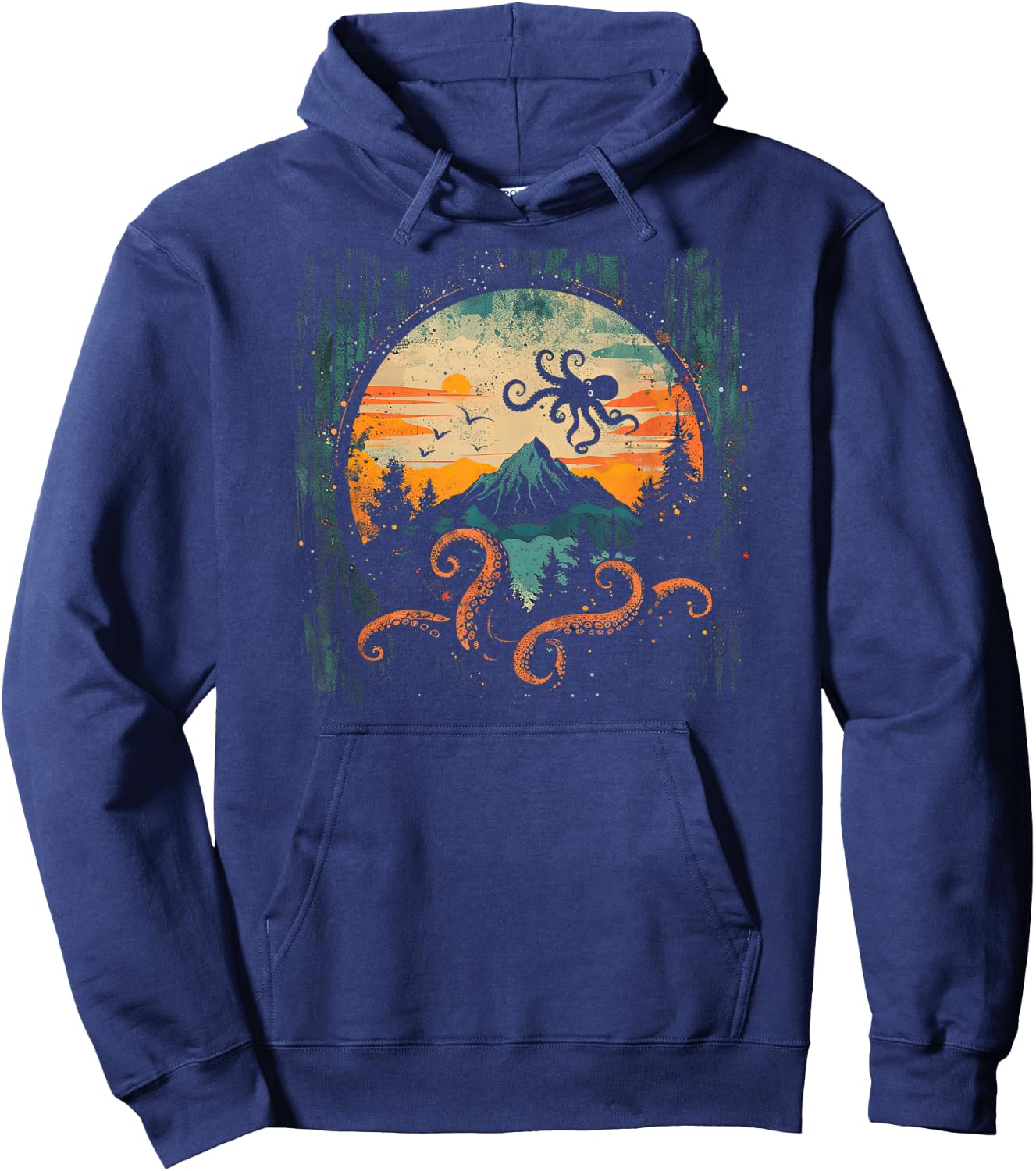 Octopus Shirt / Rhythmic Hoodie - Hoodie | Navy