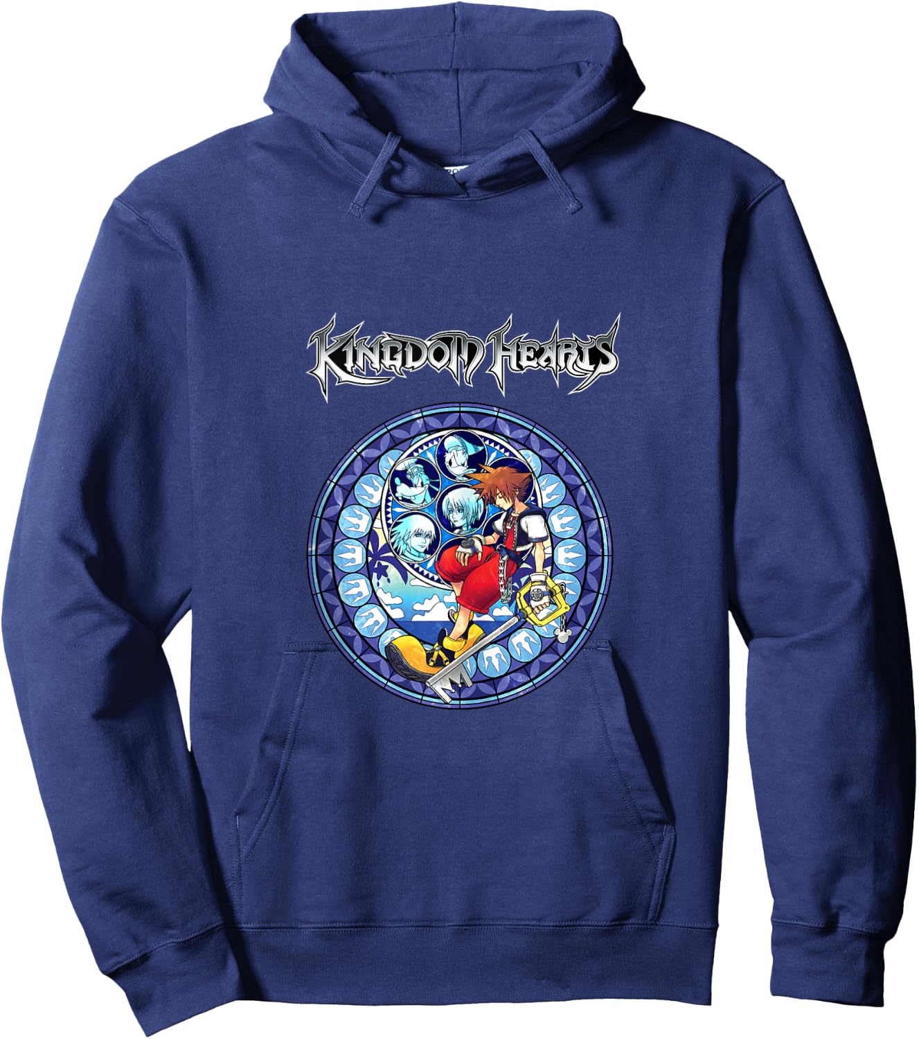 Disney Kingdom Hearts Portal To The Past Group Shot Poster Hoodie - Hoodie | Navy