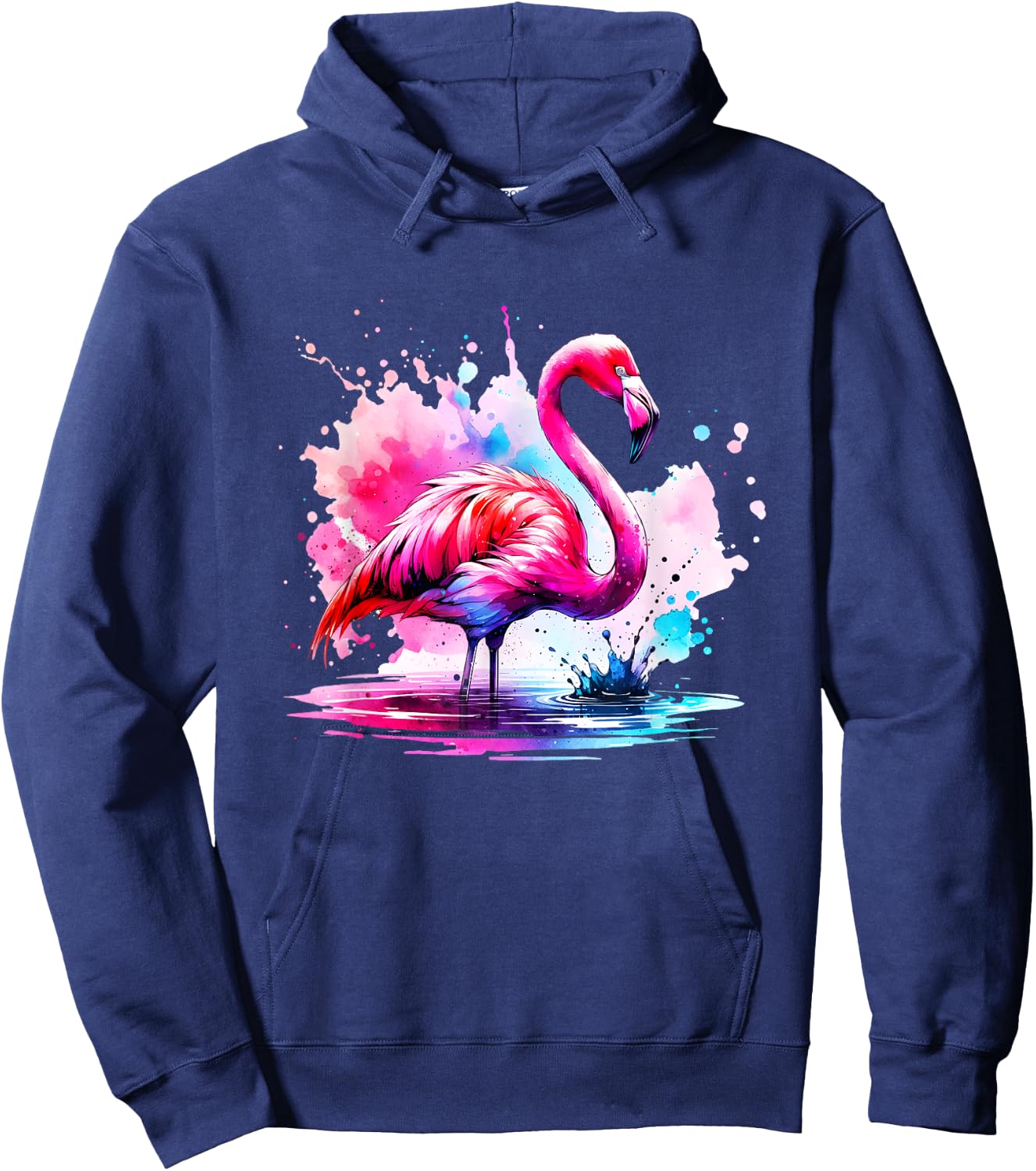 Flamingo Art – Tropical Flamingo Lover Hoodie - Hoodie | Navy
