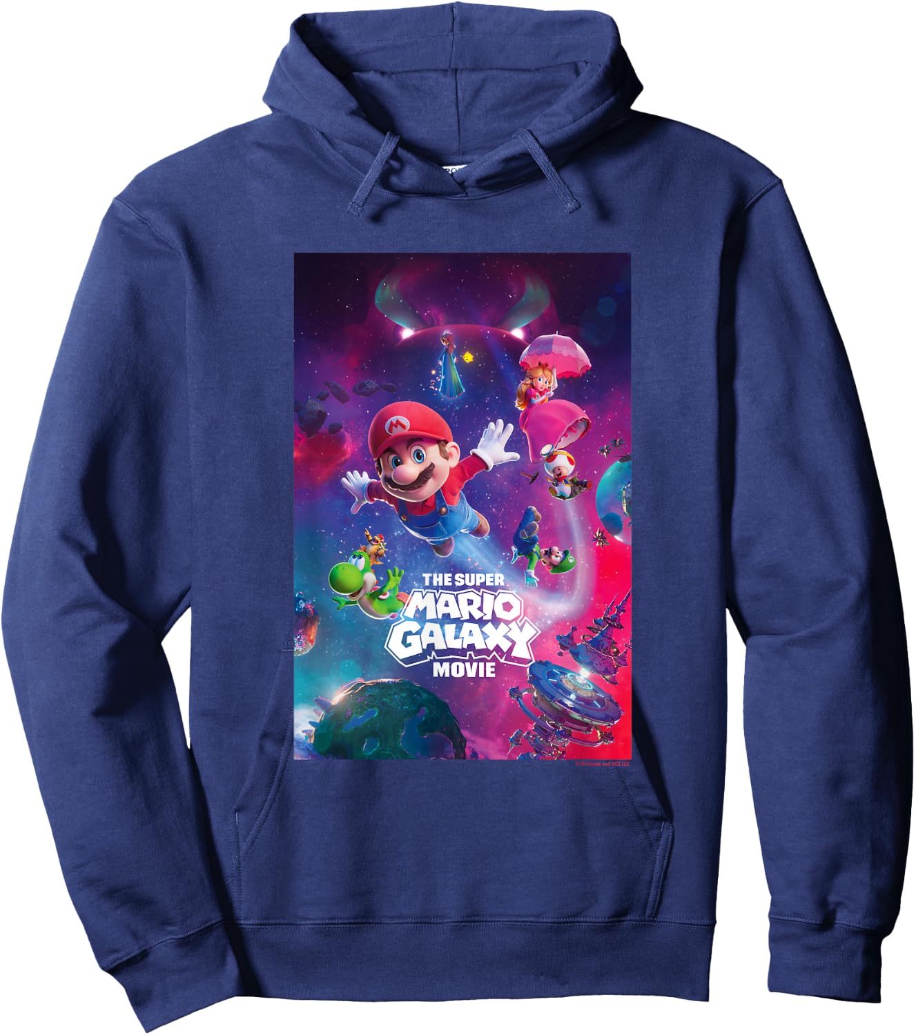 The Super Mario Galaxy Movie Epic Cosmic Adventure Hoodie - Hoodie | Navy