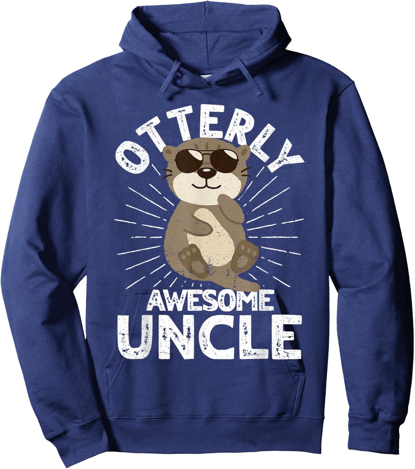 Otterly Awesome Uncle Otter Uncle Hoodie - Hoodie | Navy