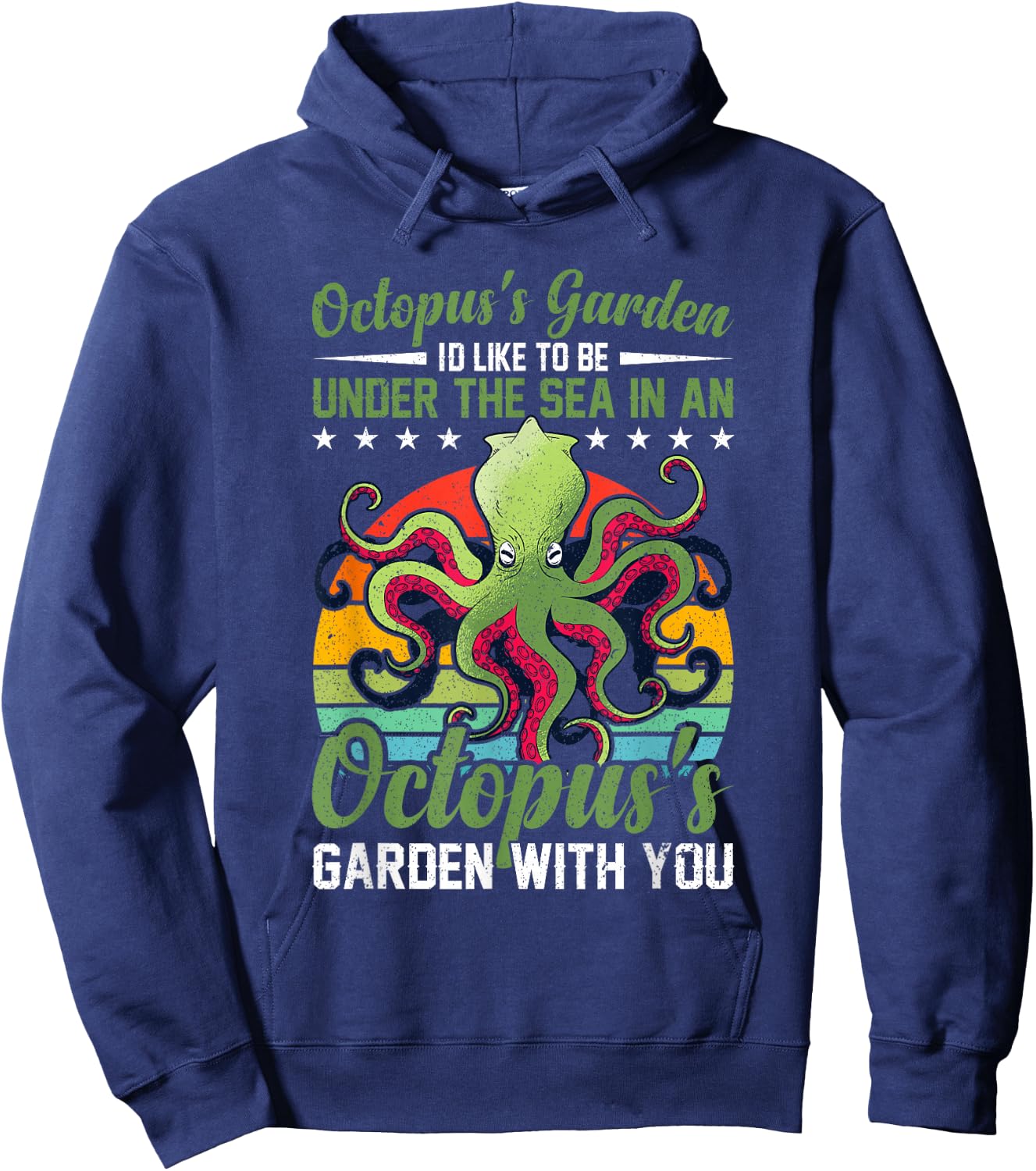 Octopus's Garden Octopus's Garden Octopus for an Octo Lover Hoodie - Hoodie | Navy