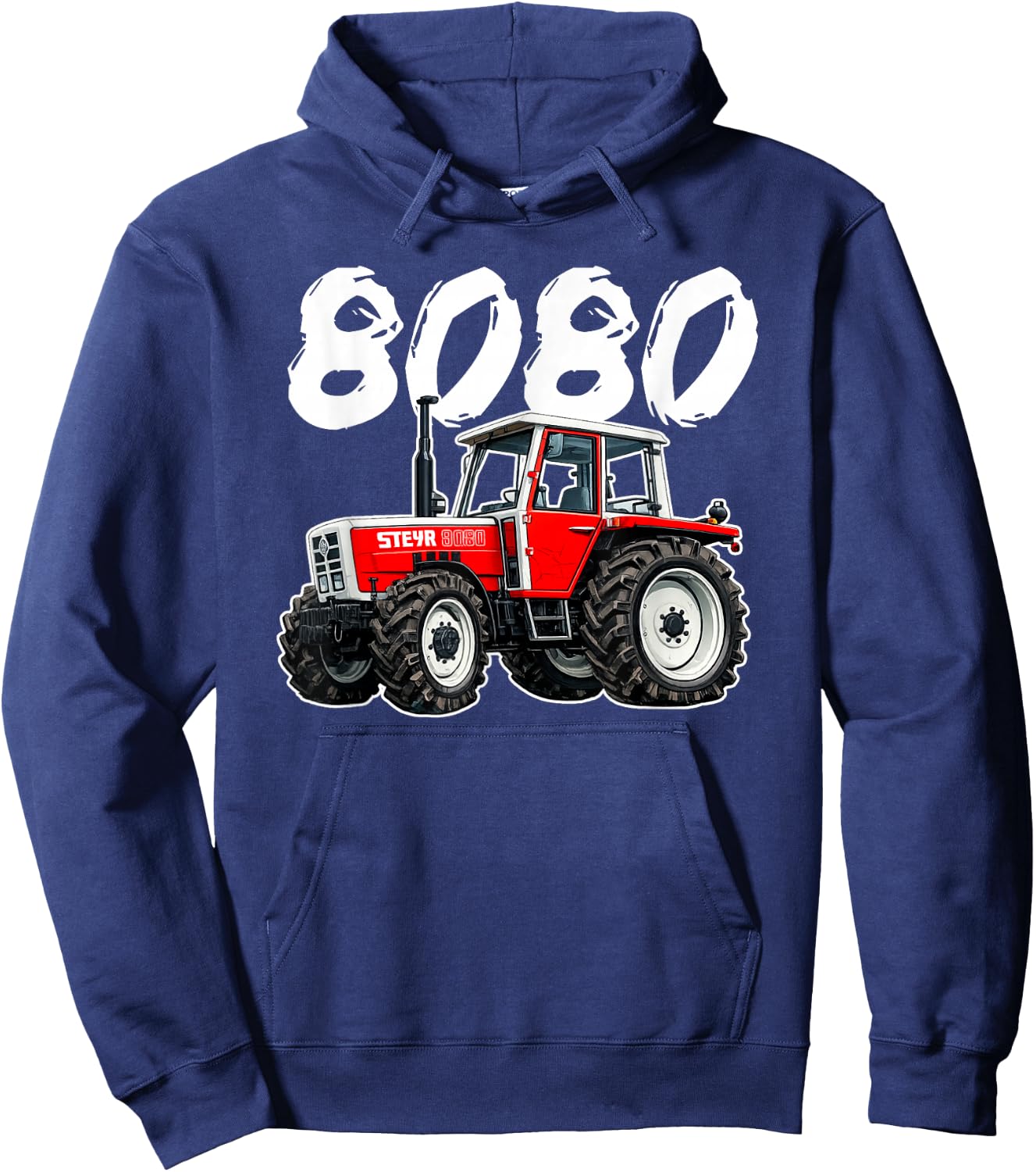 Steyr Austria Laster Landwirtschaft Trecker 8080 Traktor Hoodie - Hoodie | Navy