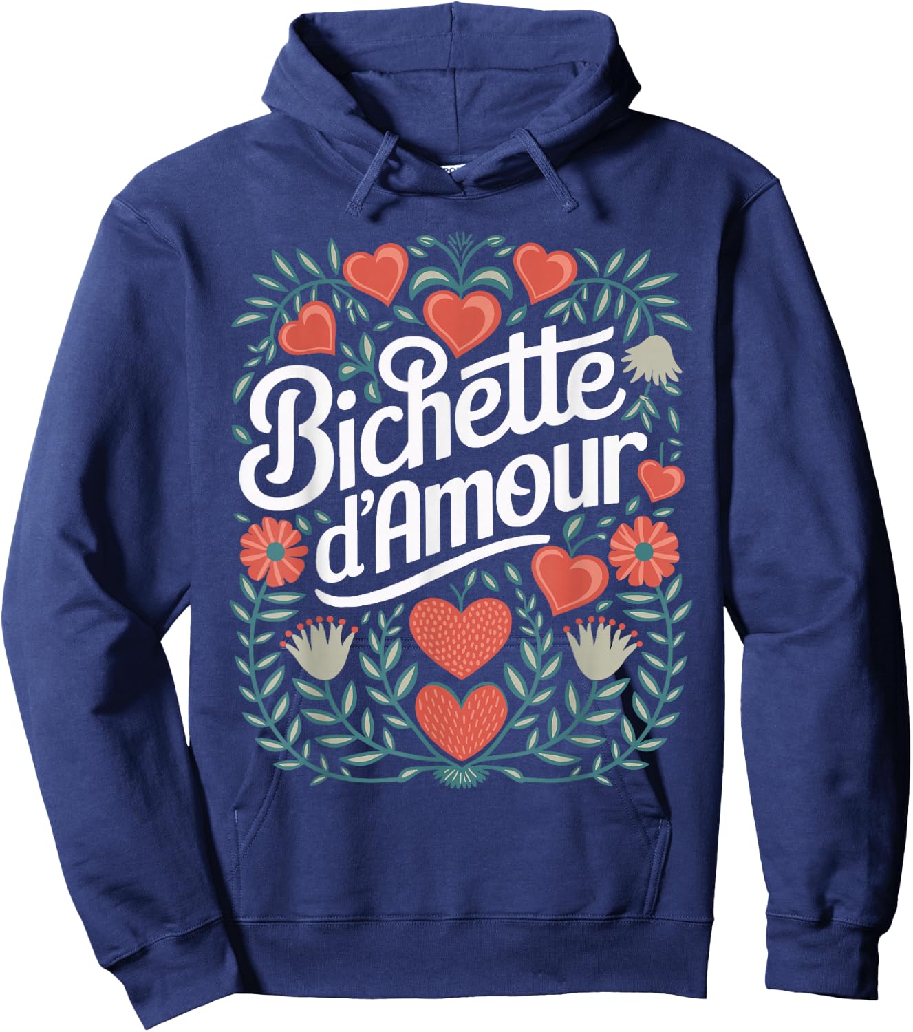 Bichette d'Amour Gift Women's Bichette d'Amour , Black, S Hoodie - Hoodie | Navy