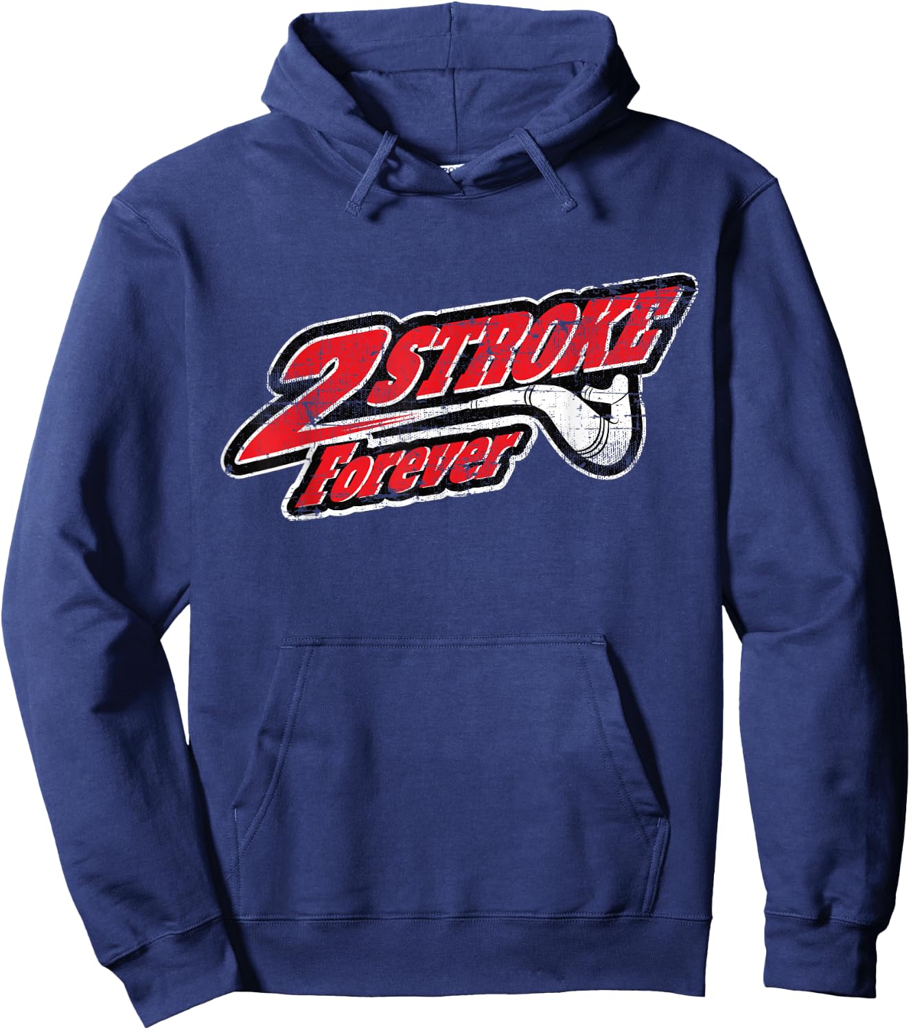 2-Takt Forever für alle Motocross- und Enduro-Fahrer Hoodie - Hoodie | Navy