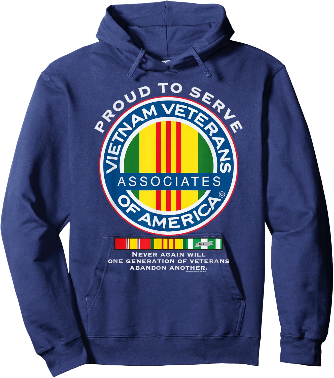 Proud to Serve Vietnam Veterans Associates of America Hoodie - Hoodie | Navy