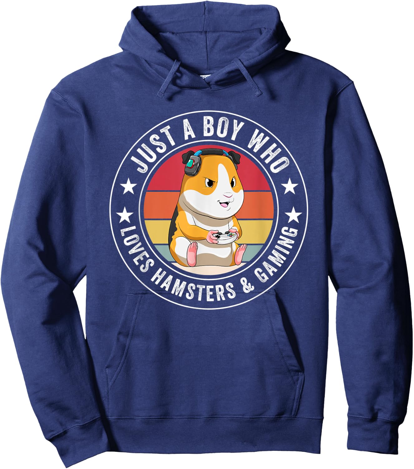 Hamster Gamer Kawaii Gaming Anime Apparel for Boys Girls Hoodie - Hoodie | Navy