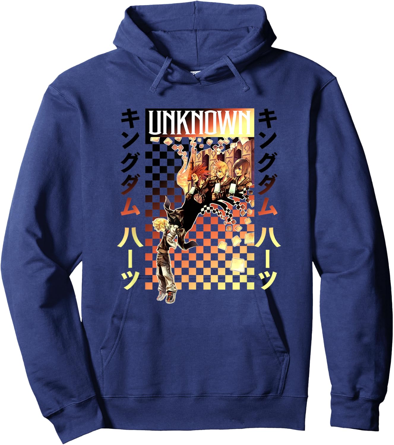 Disney Kingdom Hearts Unknown Ice Cream Memory Kanji Poster Hoodie - Hoodie | Navy