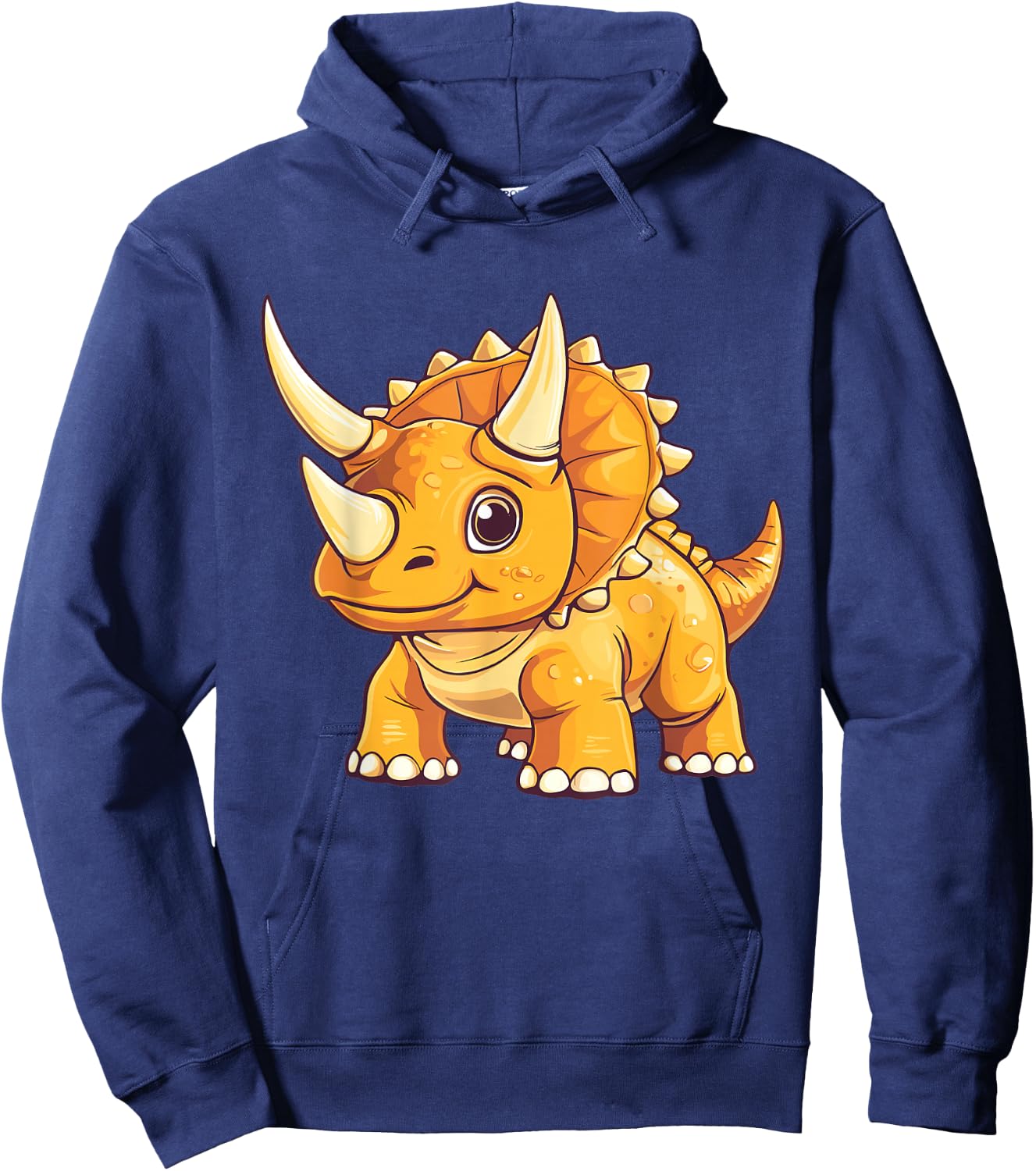 Kids Triceratops Hoodie - Hoodie | Navy
