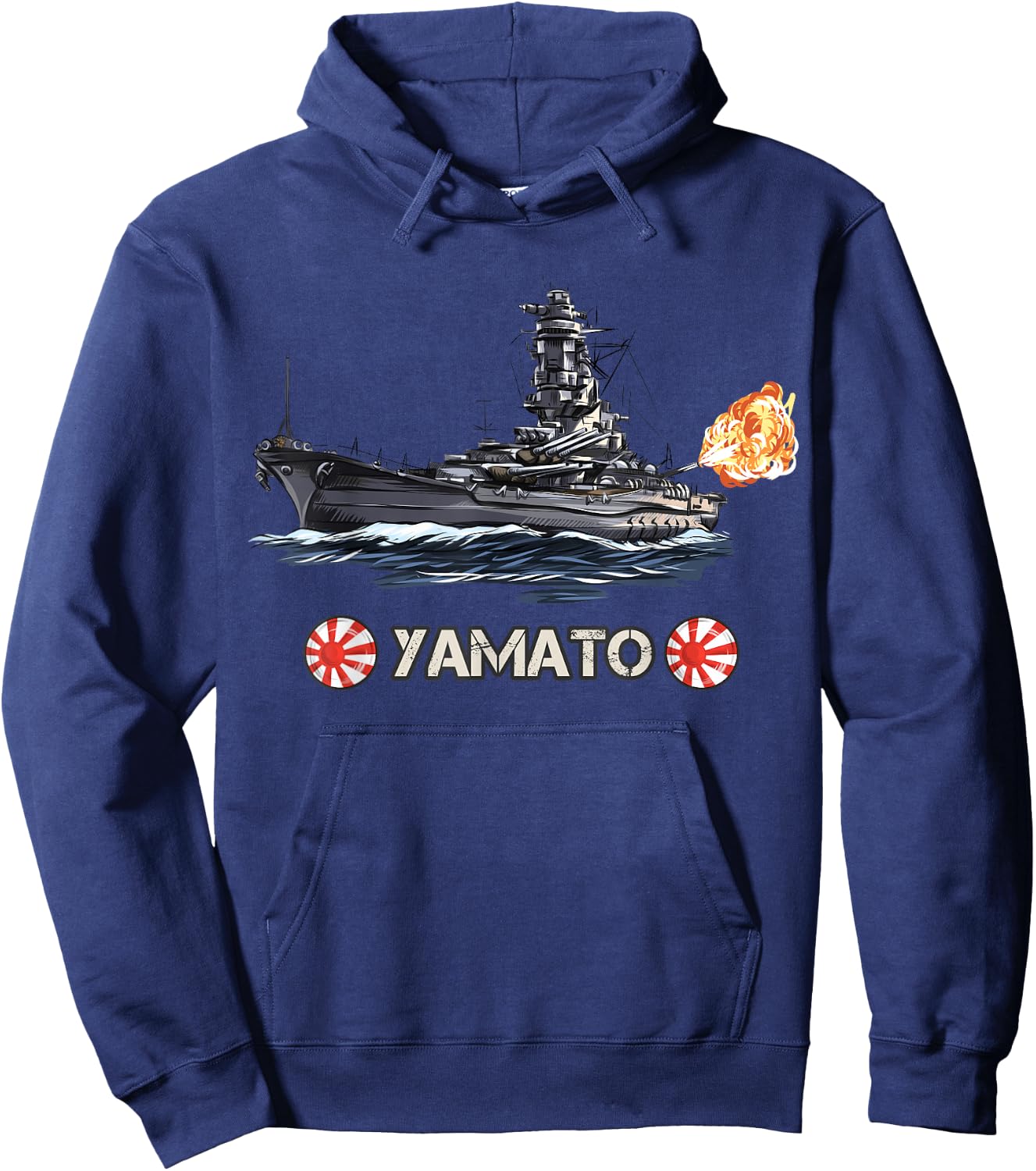 Japanisches Schlachtschiff Yamato aus dem 2. Hoodie - Hoodie | Navy