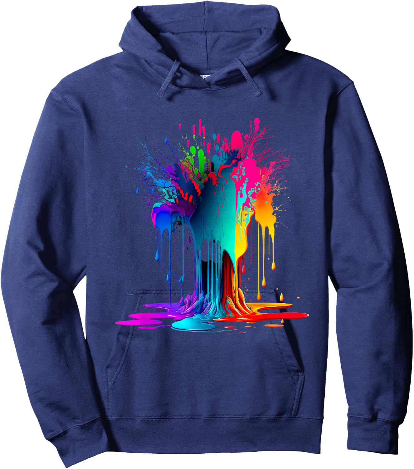 Color Splash , black Hoodie - Hoodie | Navy